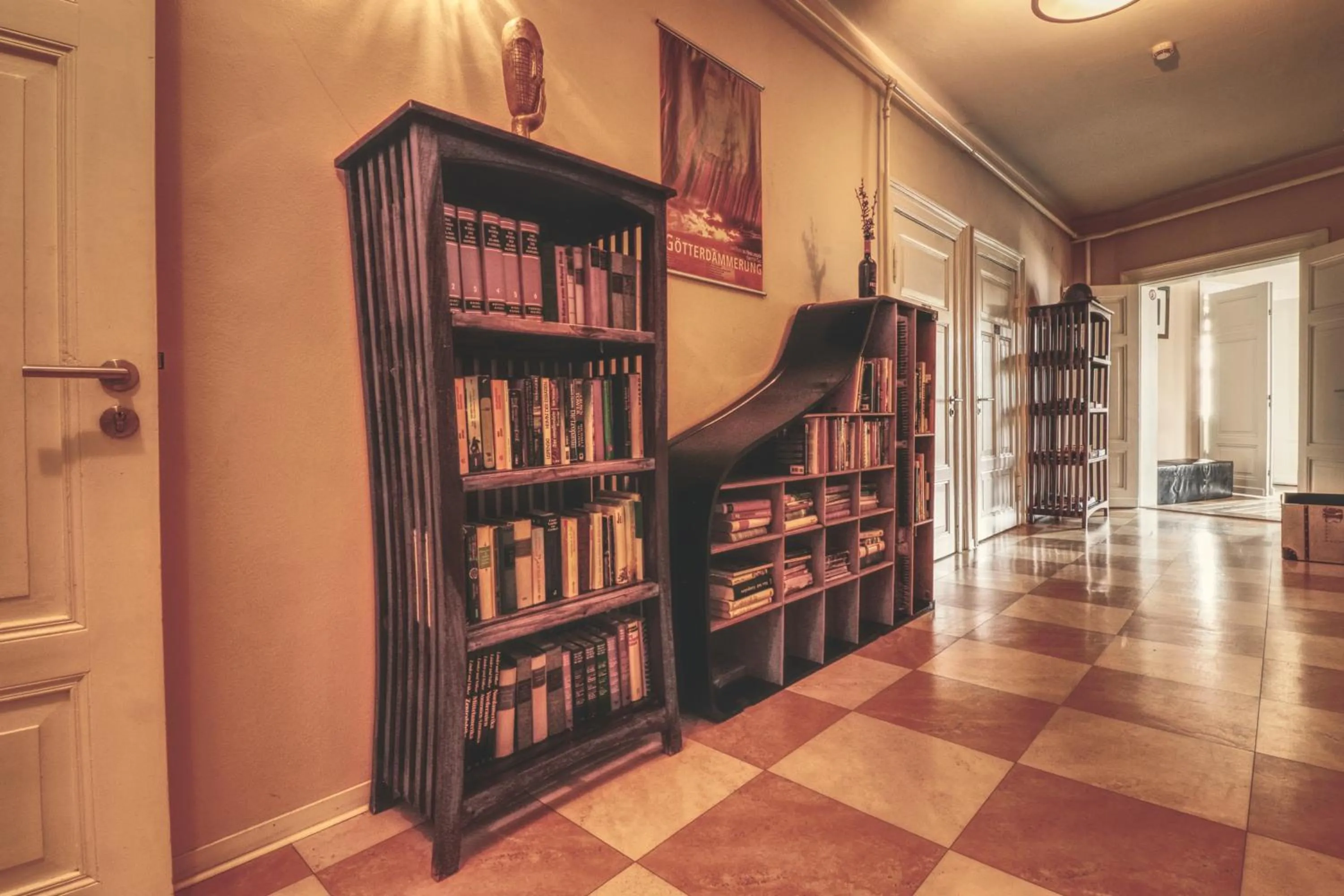 Library in OPERA Hostel