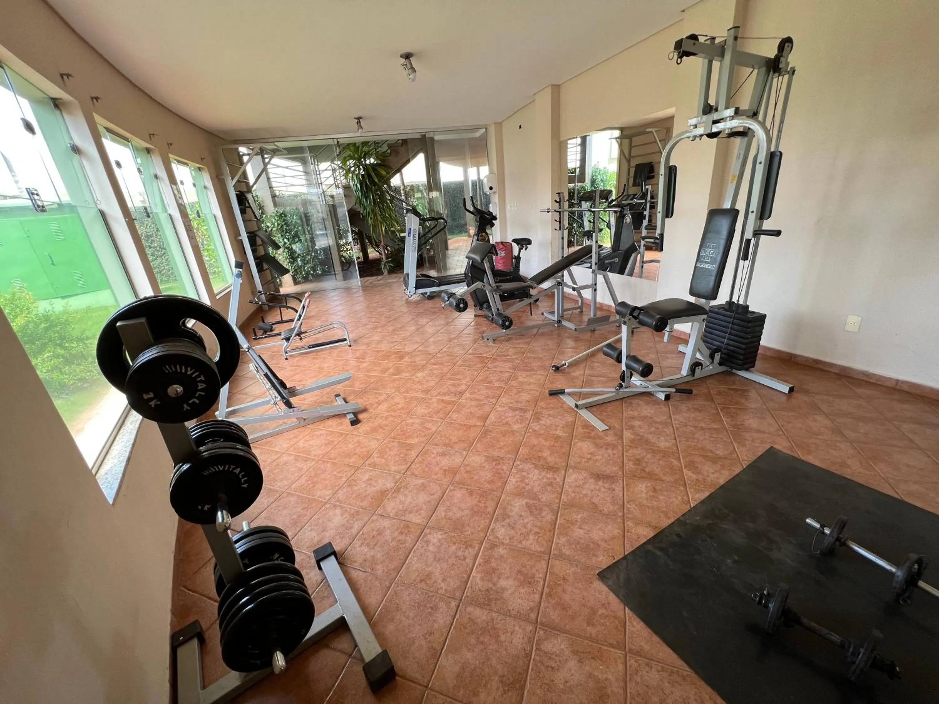 Fitness centre/facilities in Premier Garden Hotel