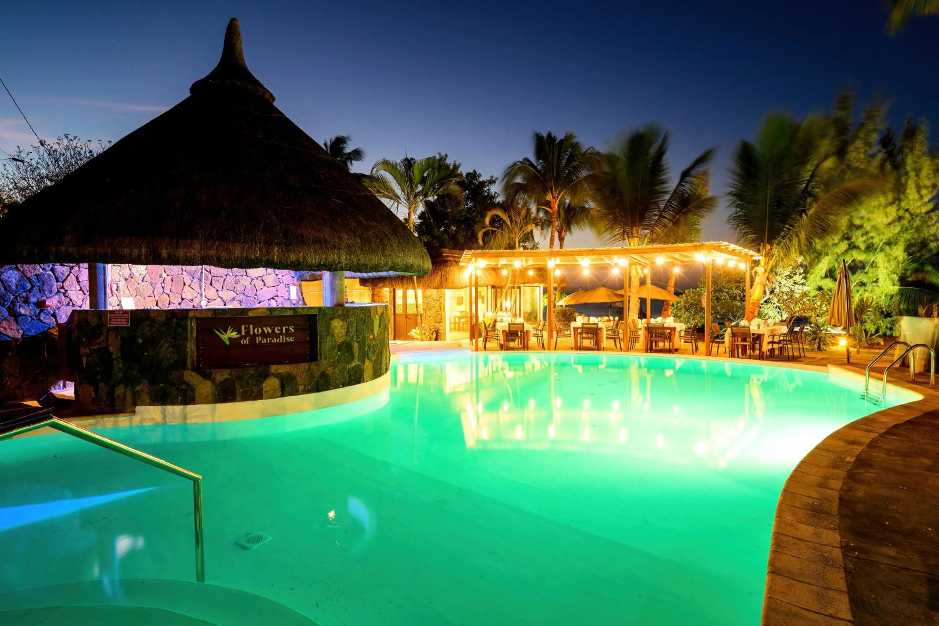 Pool view in Flowers of Paradise