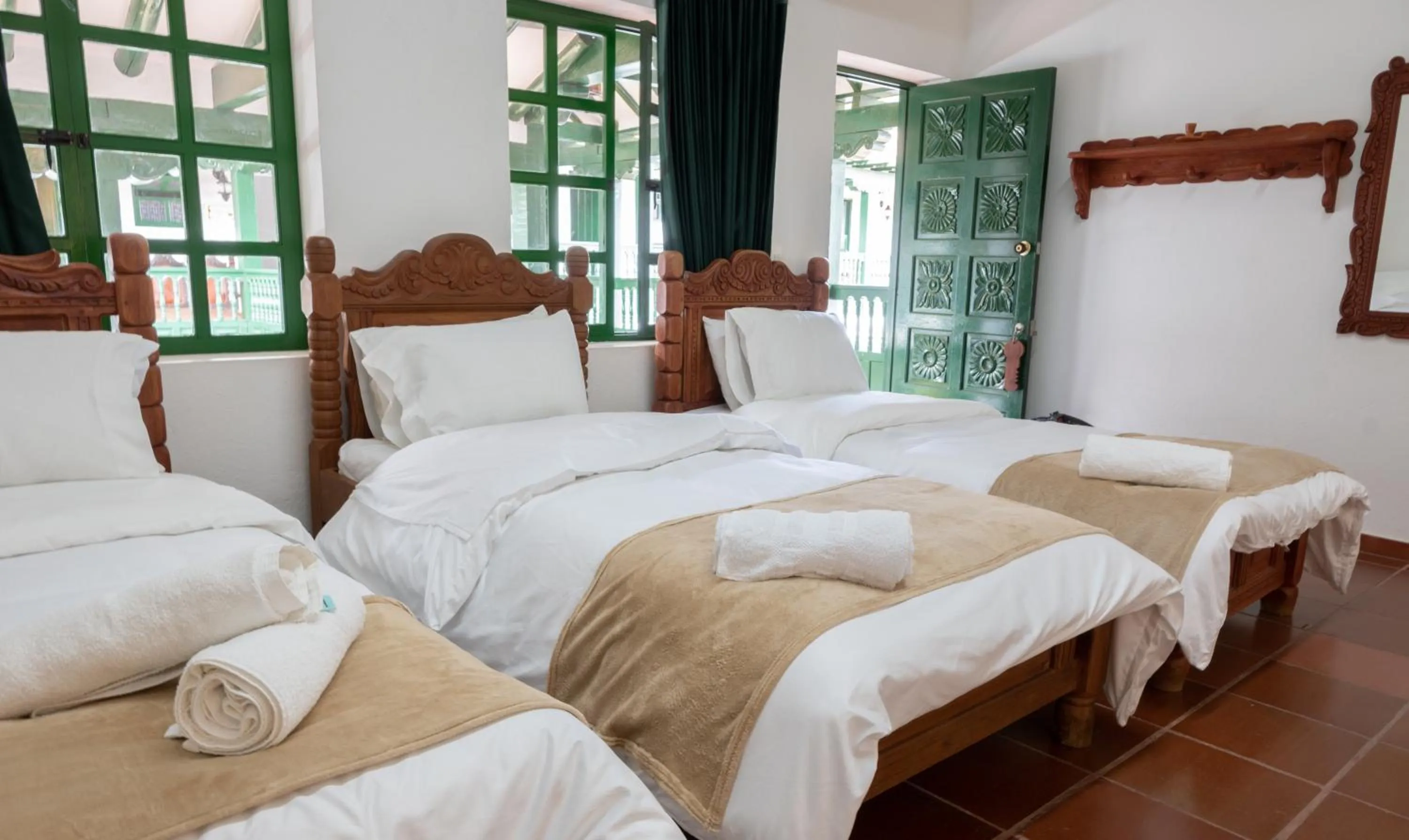 Bed in Hotel Beth Sarim