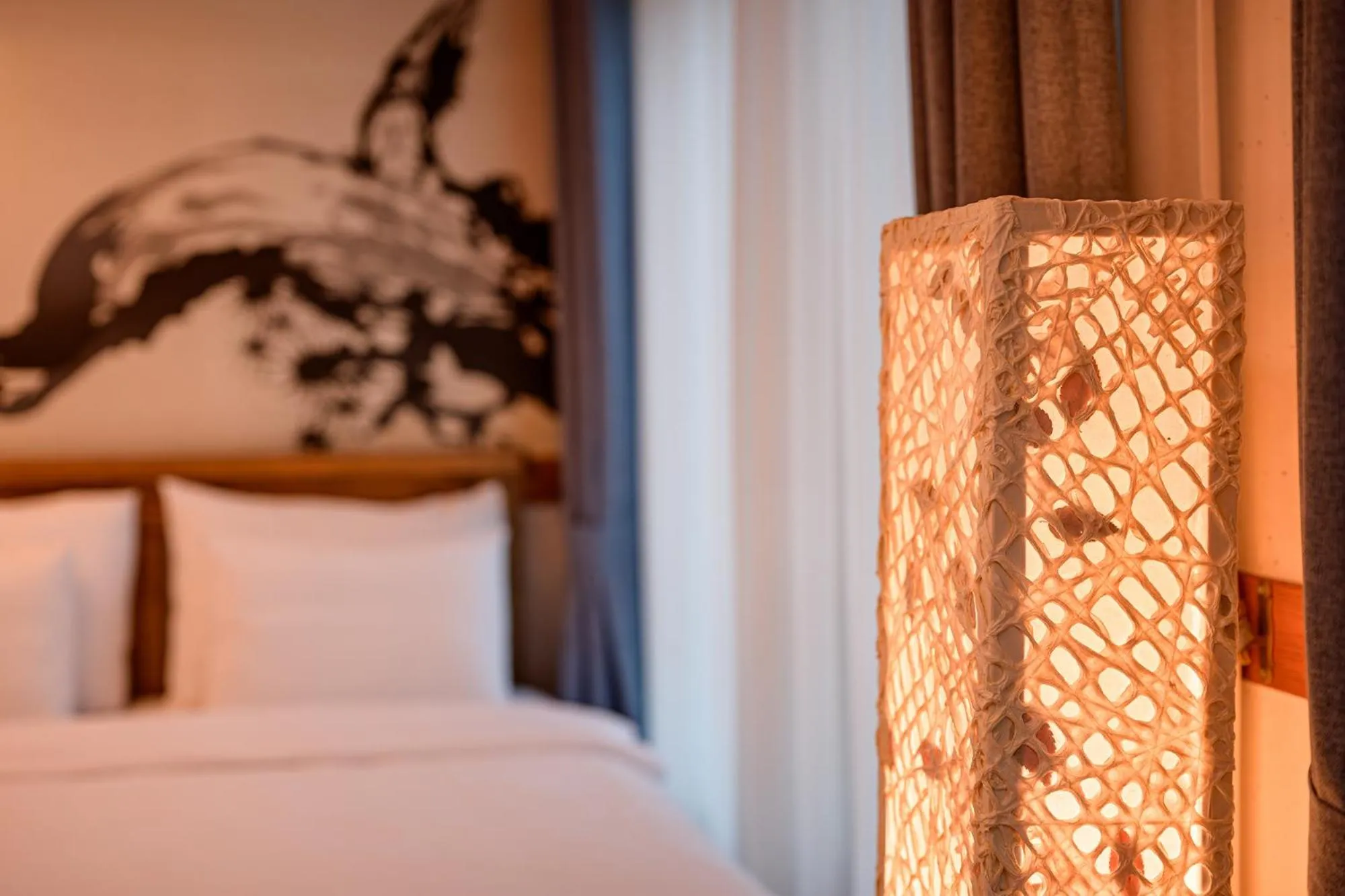 Bed in Royal Room of King Hotel