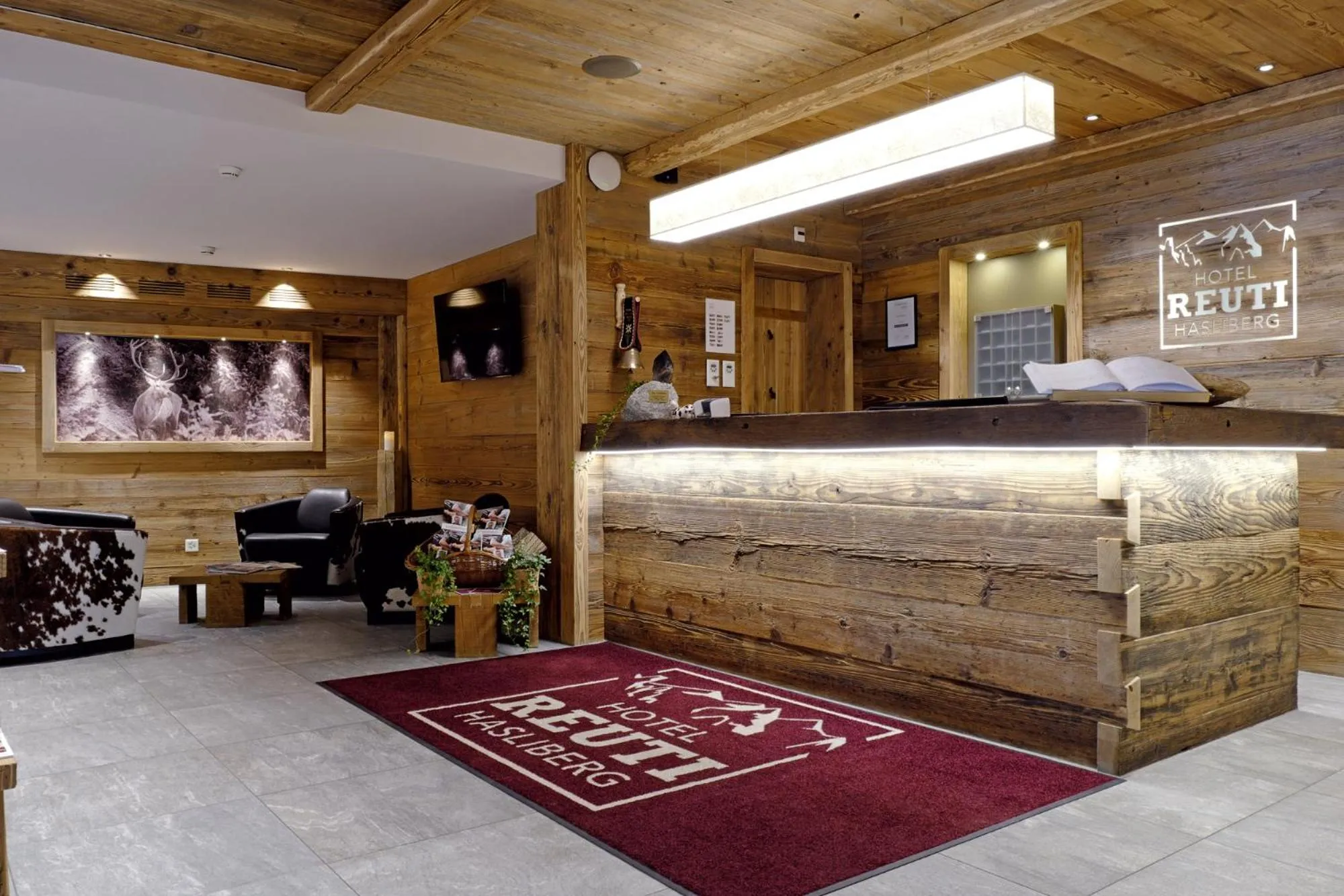 Lobby or reception in Hotel Reuti