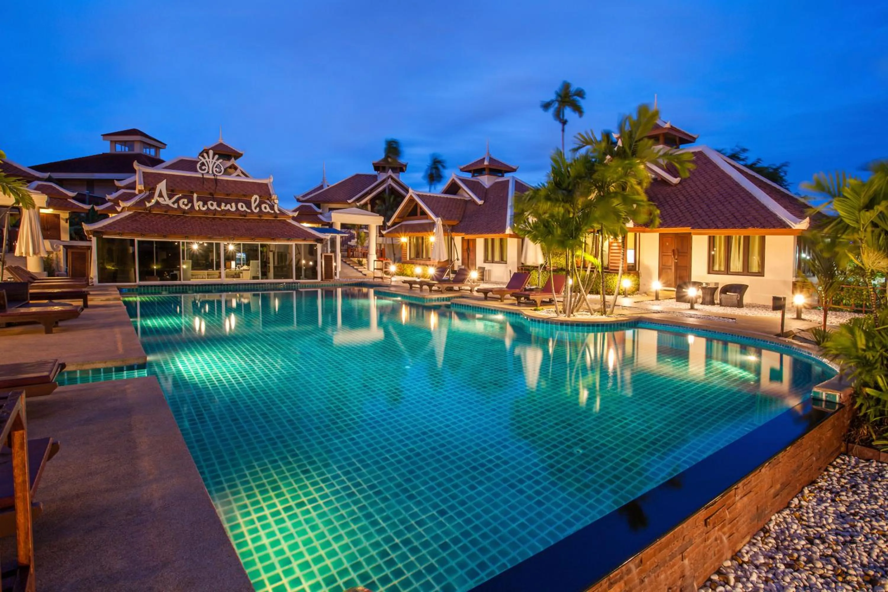 Night in Achawalai Residence Village By Song