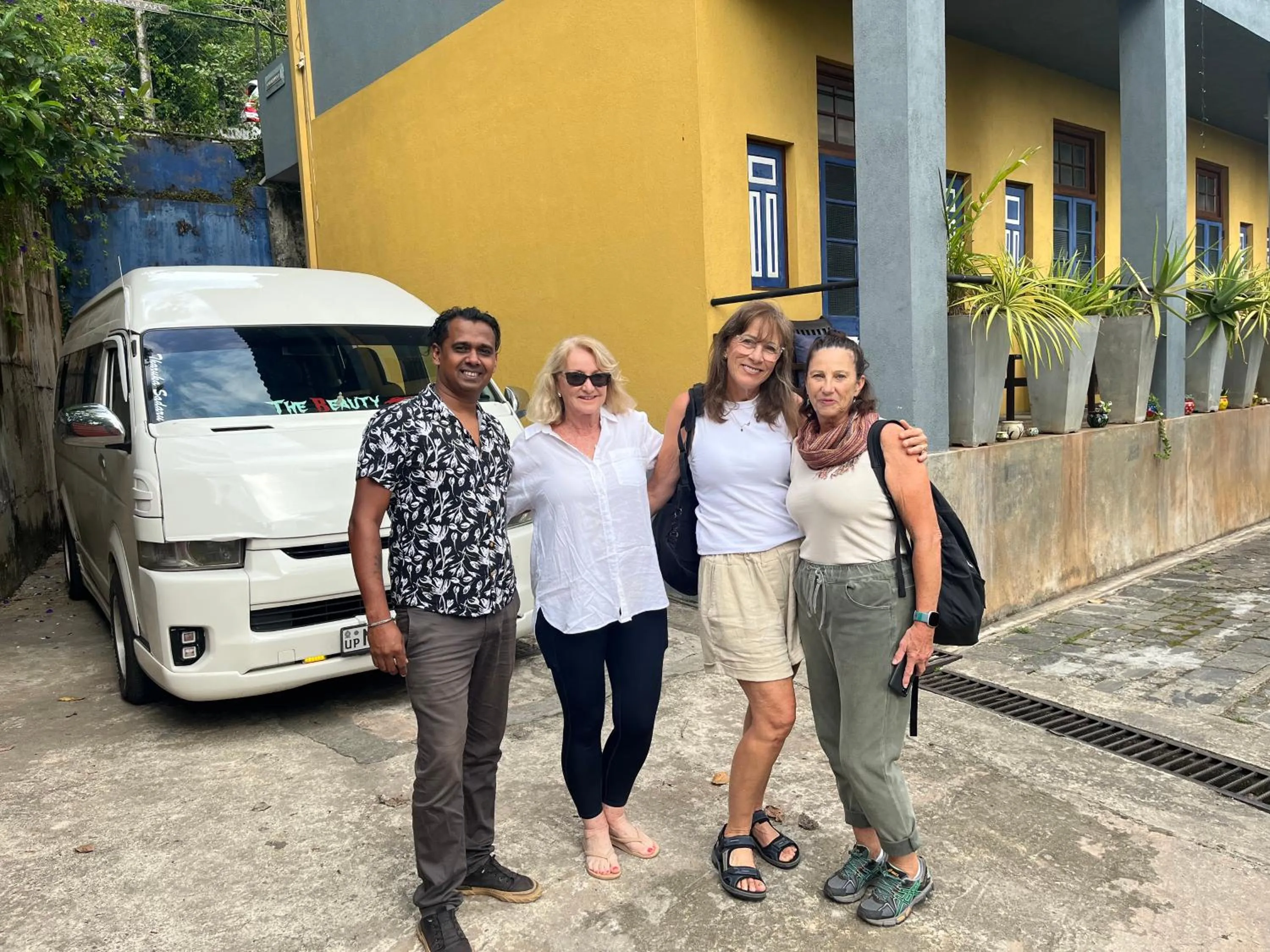 People in Blue Pillars Kandy