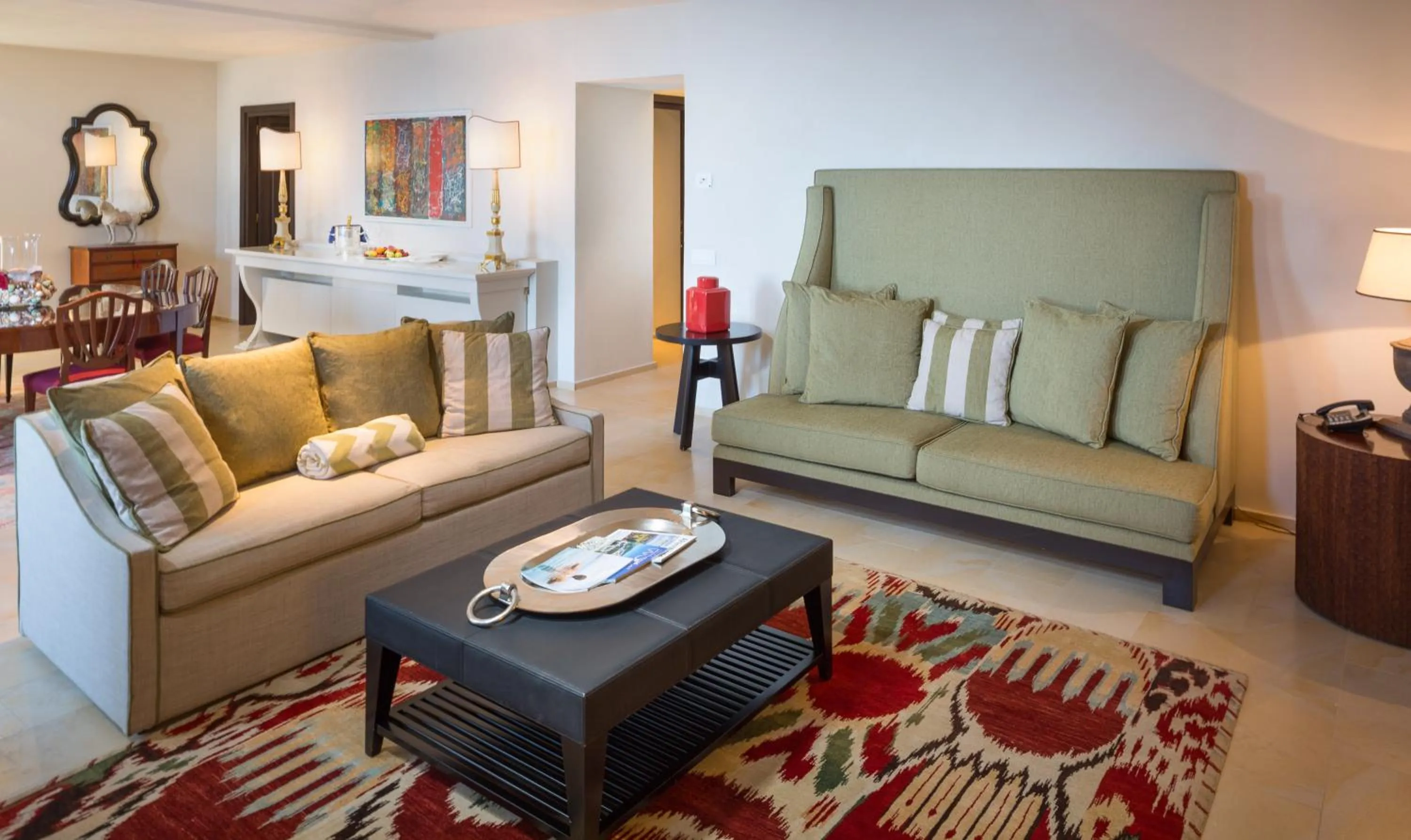 Living room in Monastero Santa Rosa Hotel & Spa