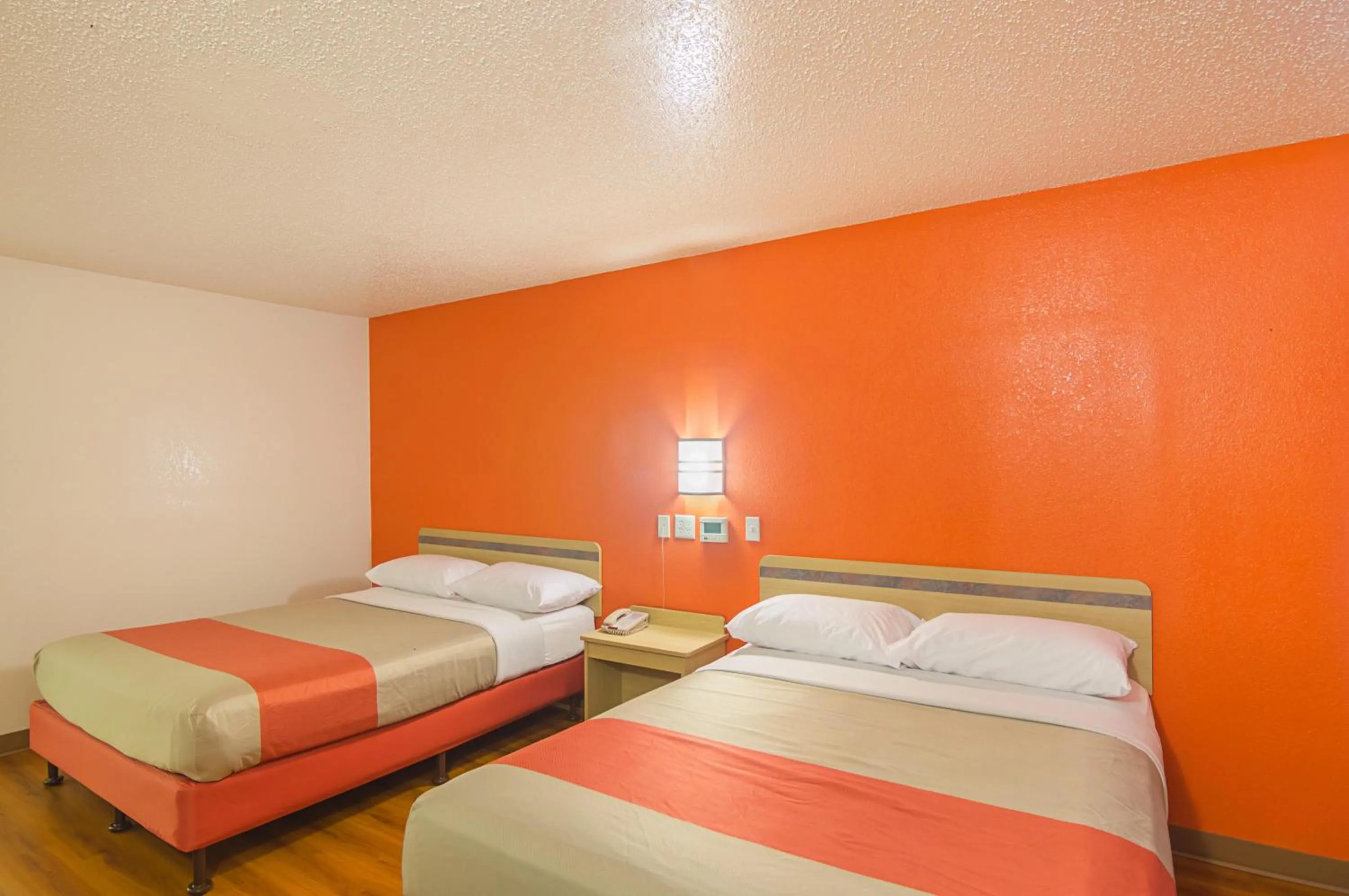 Bed in Motel 6-Porterville, CA