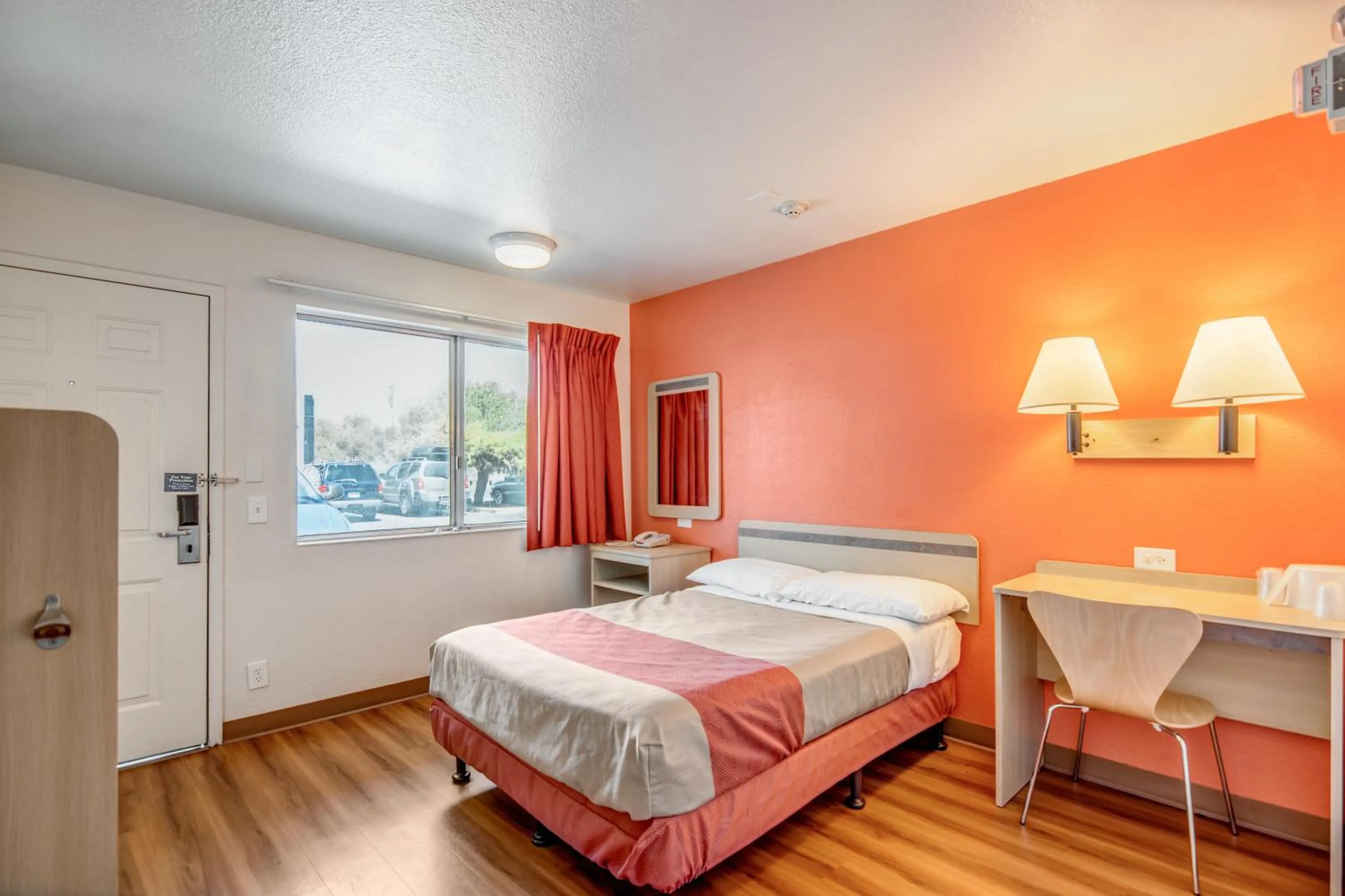 Day, Bed in Motel 6-Tracy, CA