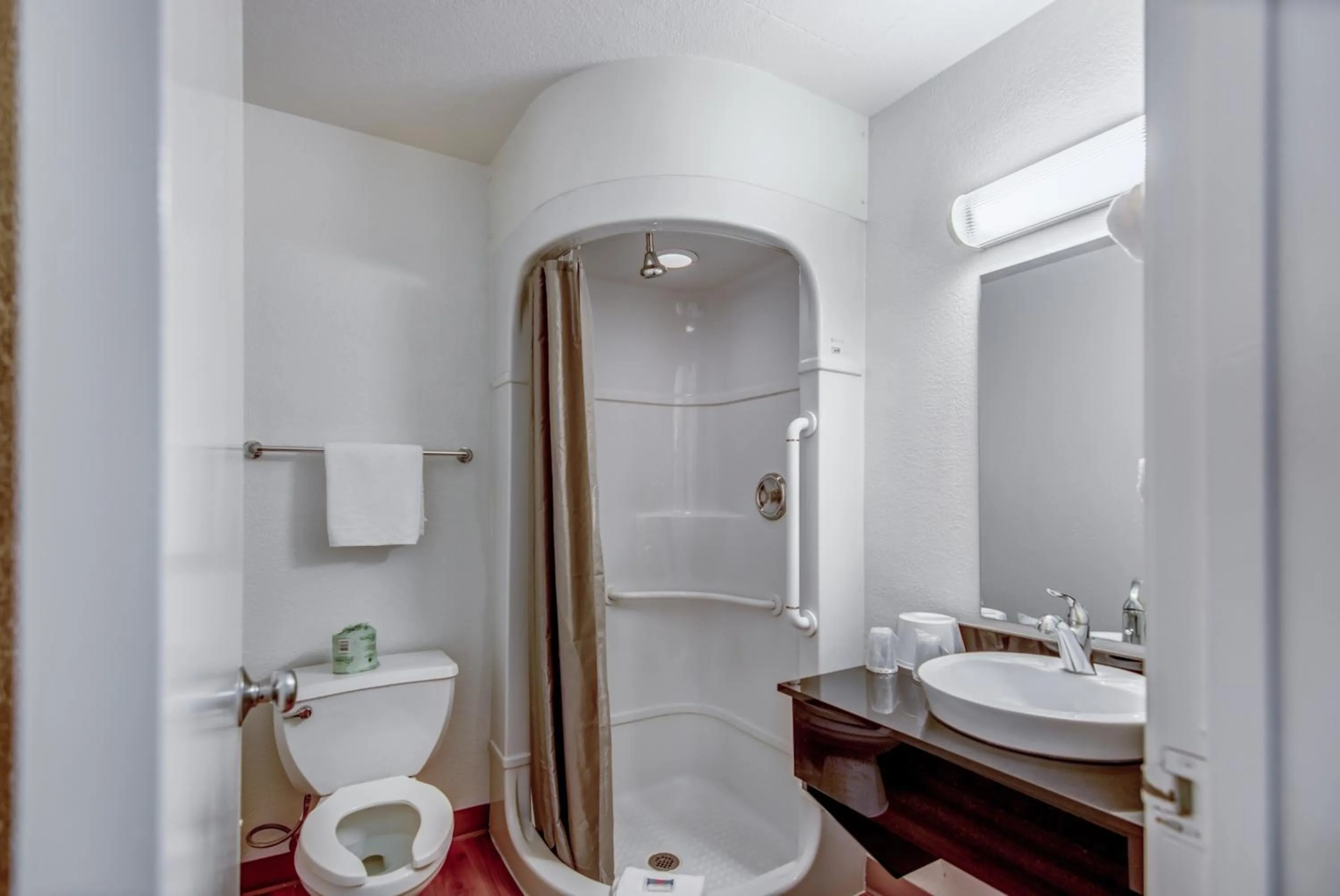 Bathroom in Motel 6-Tracy, CA