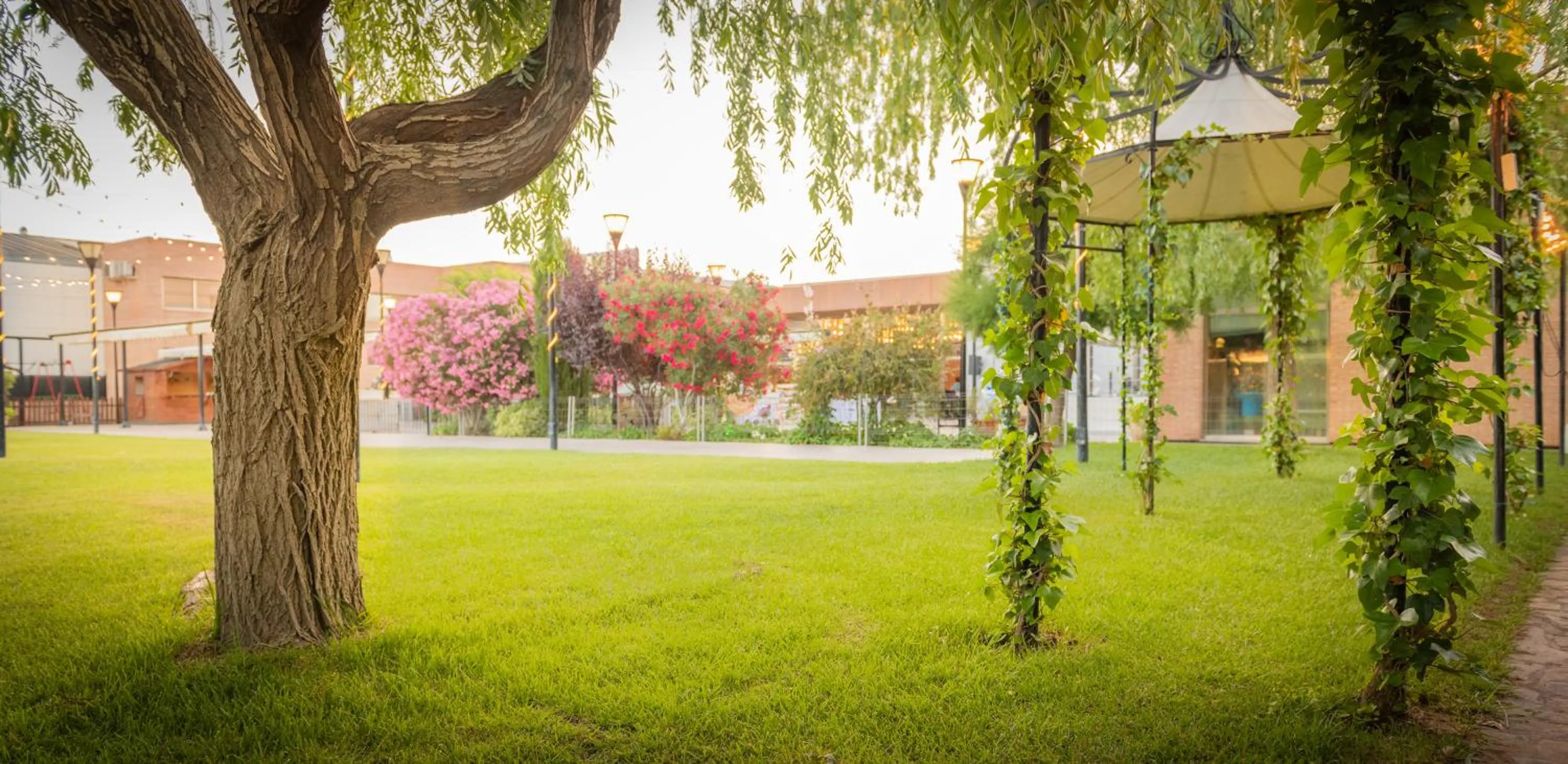 Garden in Escuderos Hotel Cruz