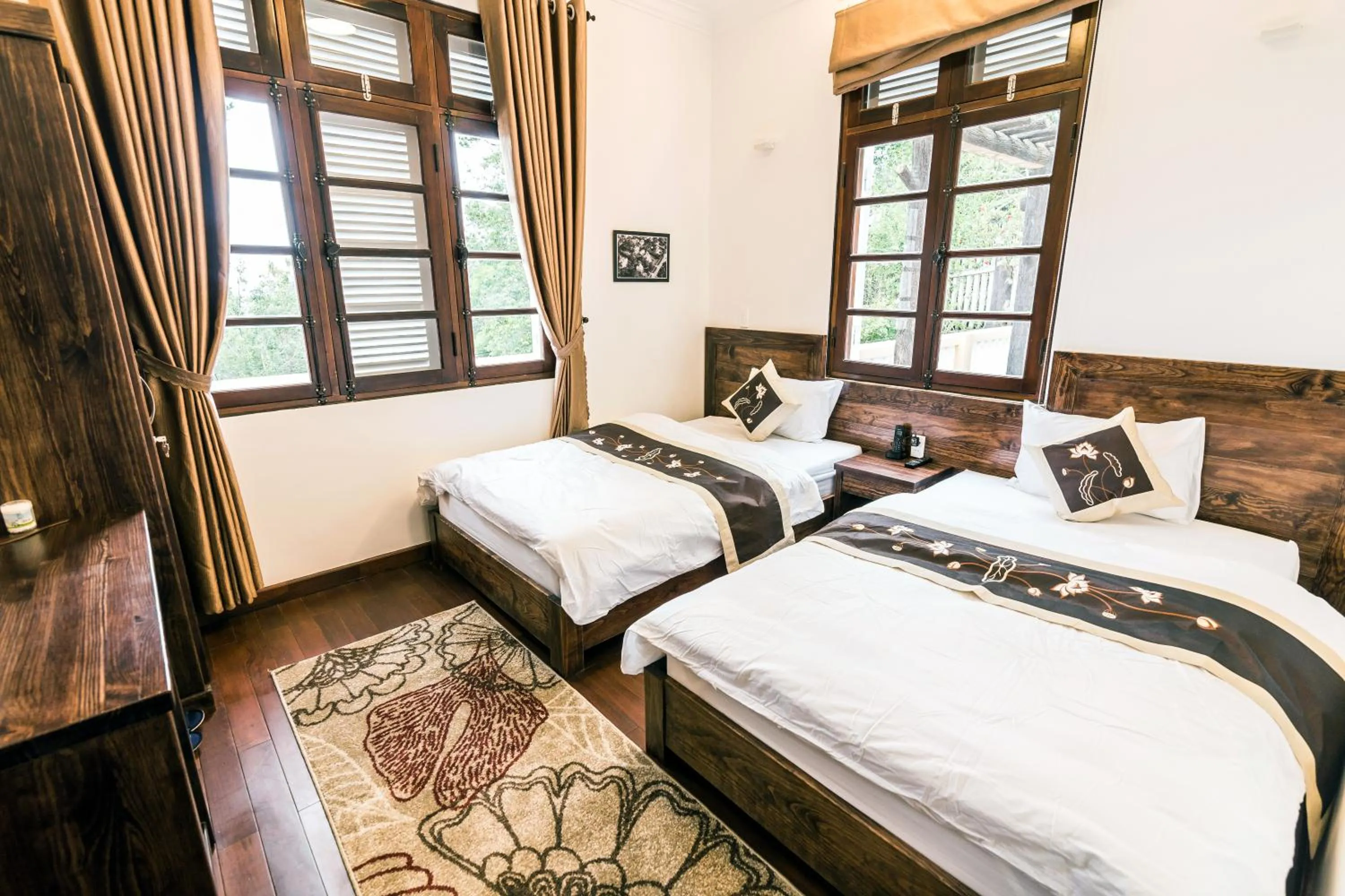 Bed in Dragon Dalat Villa