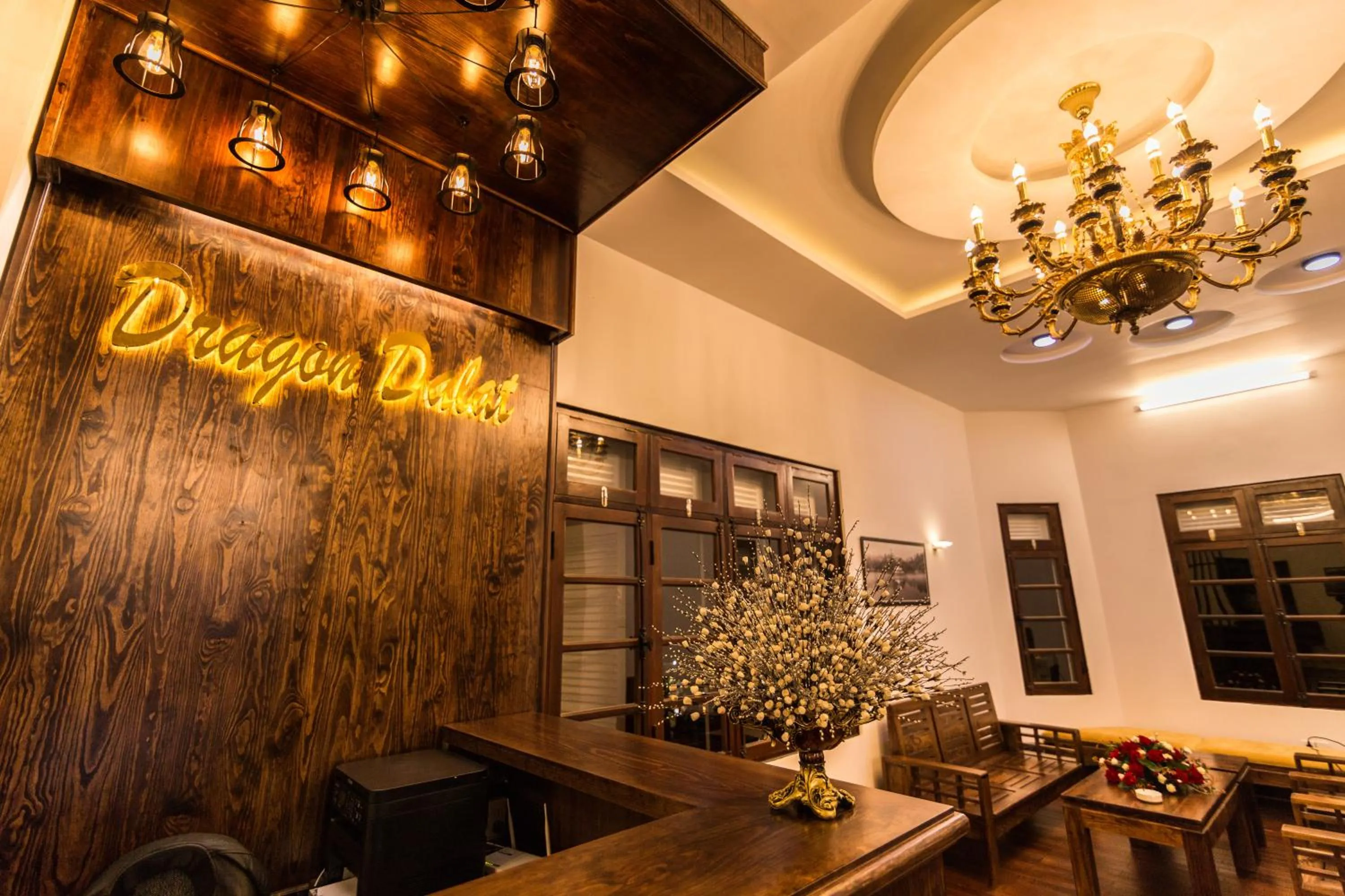 Lobby or reception in Dragon Dalat Villa
