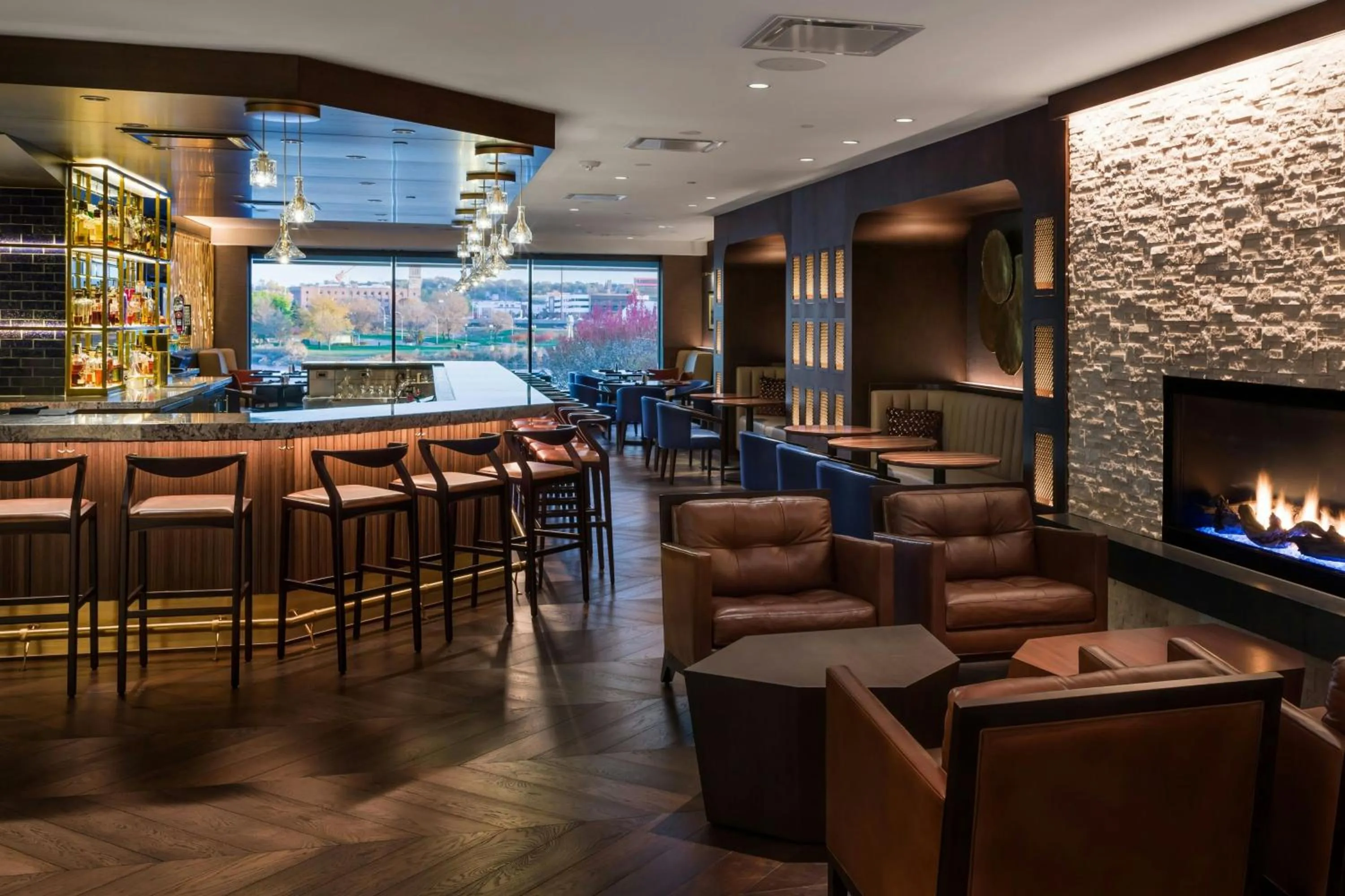 Lounge or bar in South Sioux City Marriott Riverfront