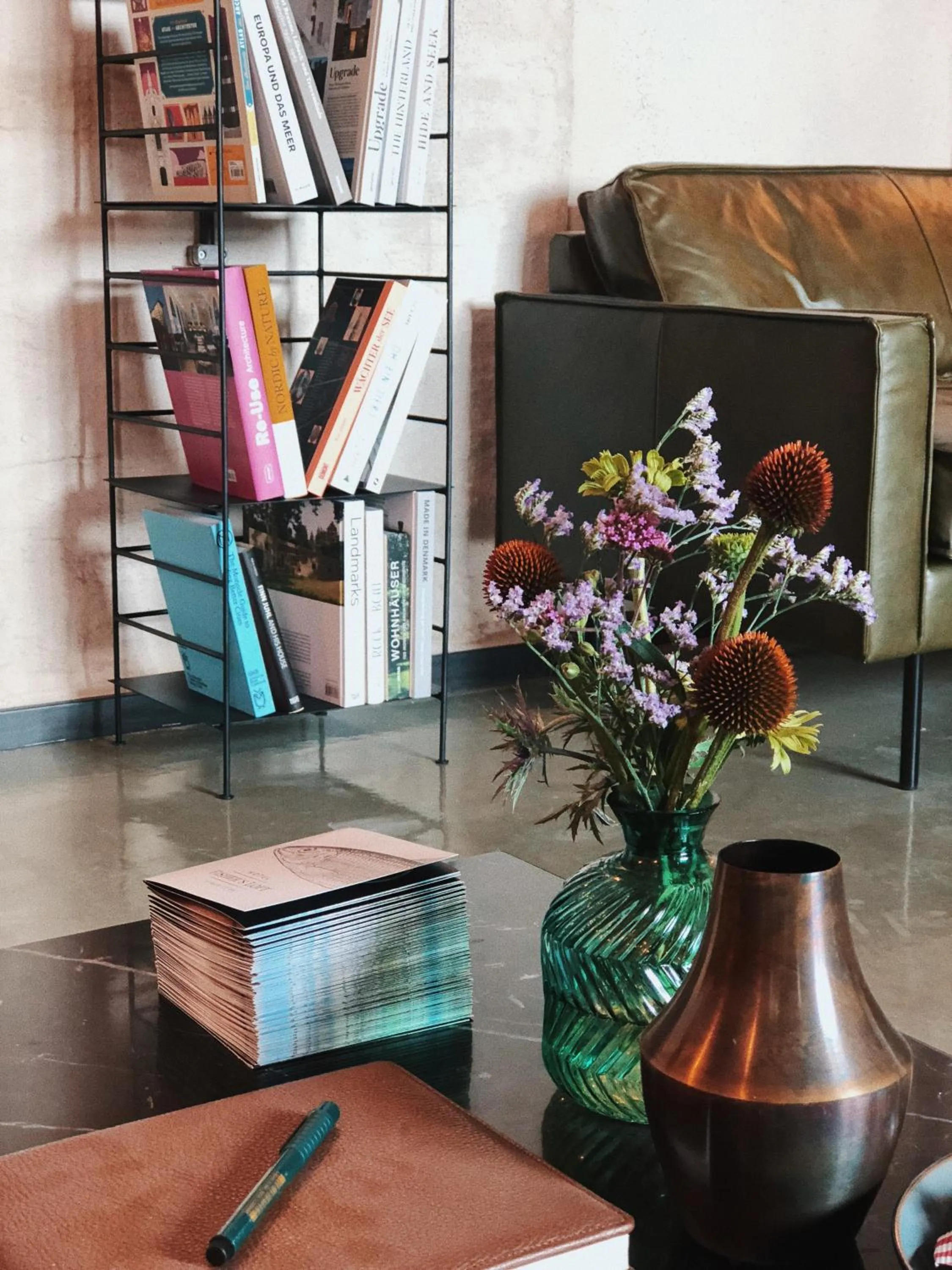 Library in Fisher's Loft Hotel