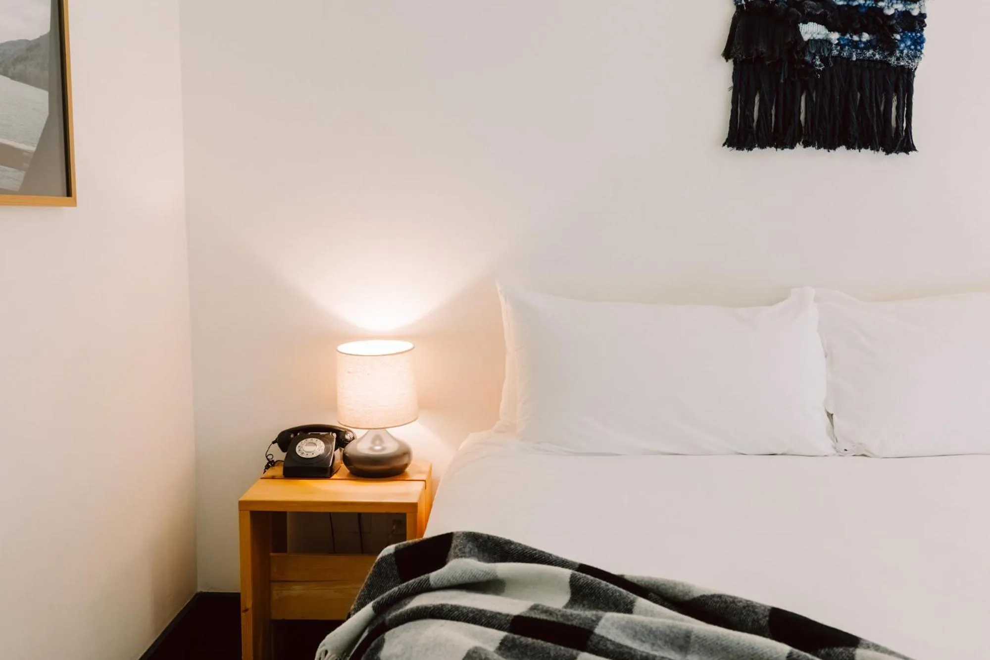 Bed in Scribner's Catskill Lodge, a Member of Design Hotels