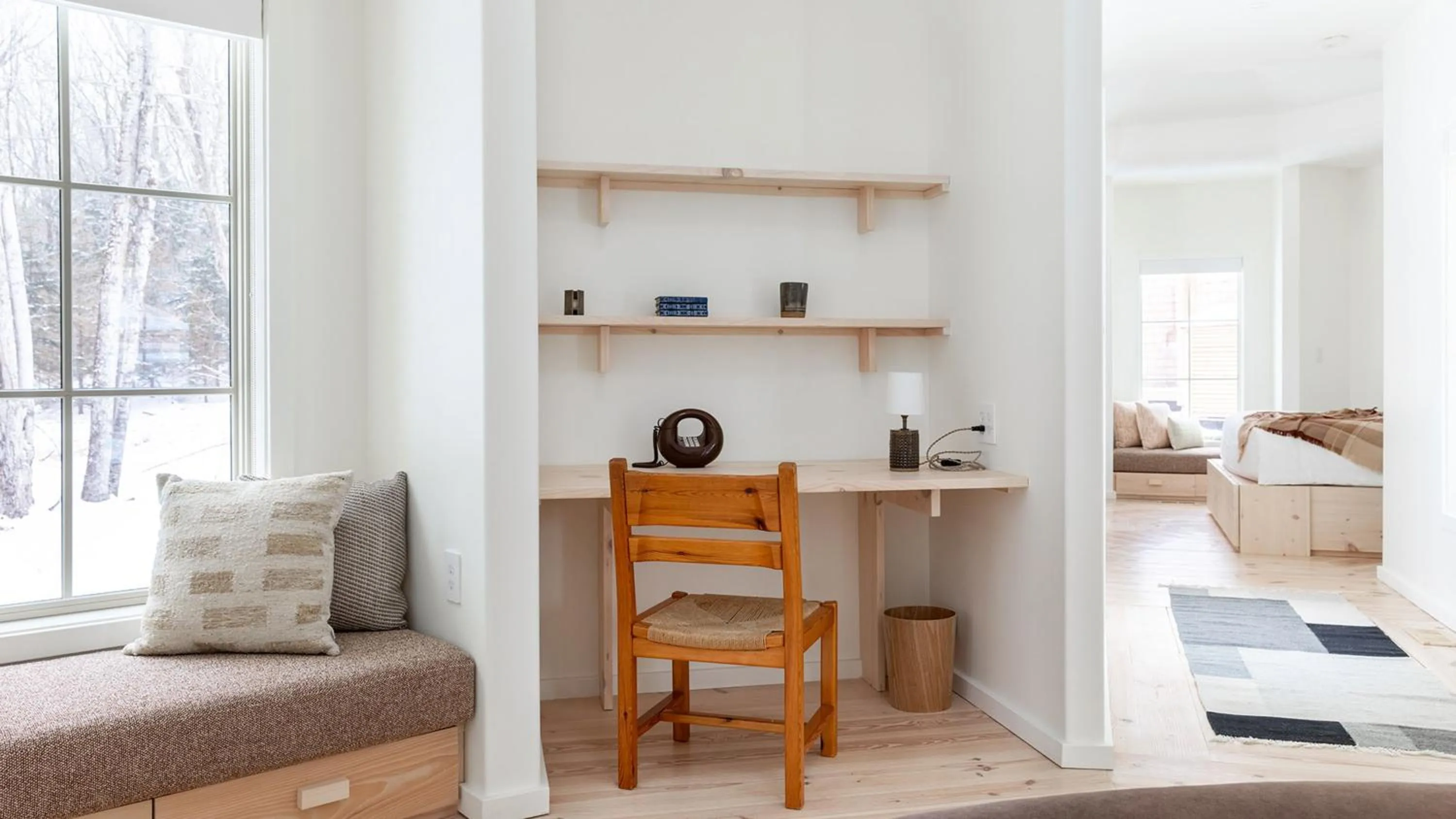 Seating area in Scribner's Catskill Lodge, a Member of Design Hotels