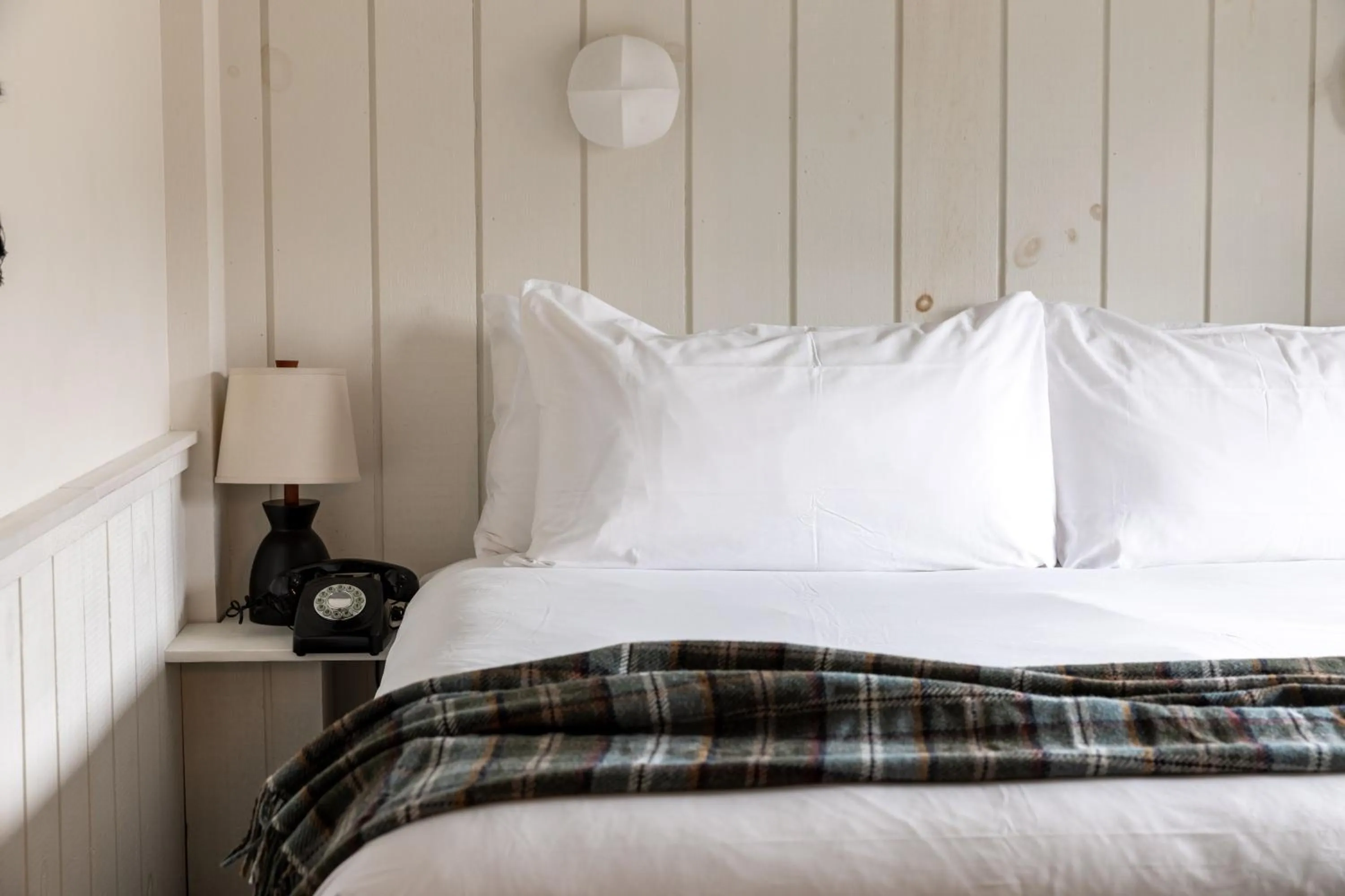 Bed in Scribner's Catskill Lodge, a Member of Design Hotels
