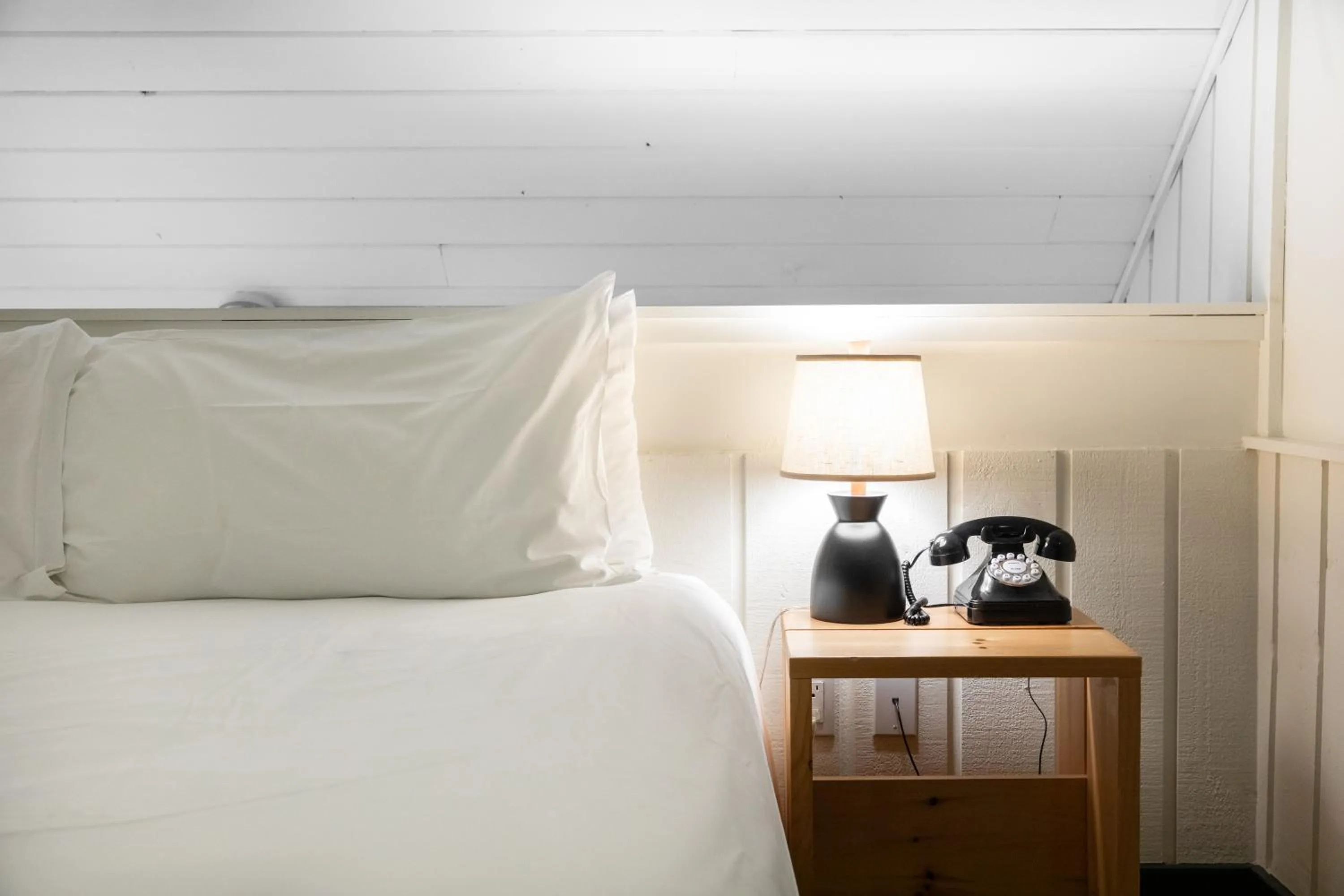 Bed in Scribner's Catskill Lodge, a Member of Design Hotels