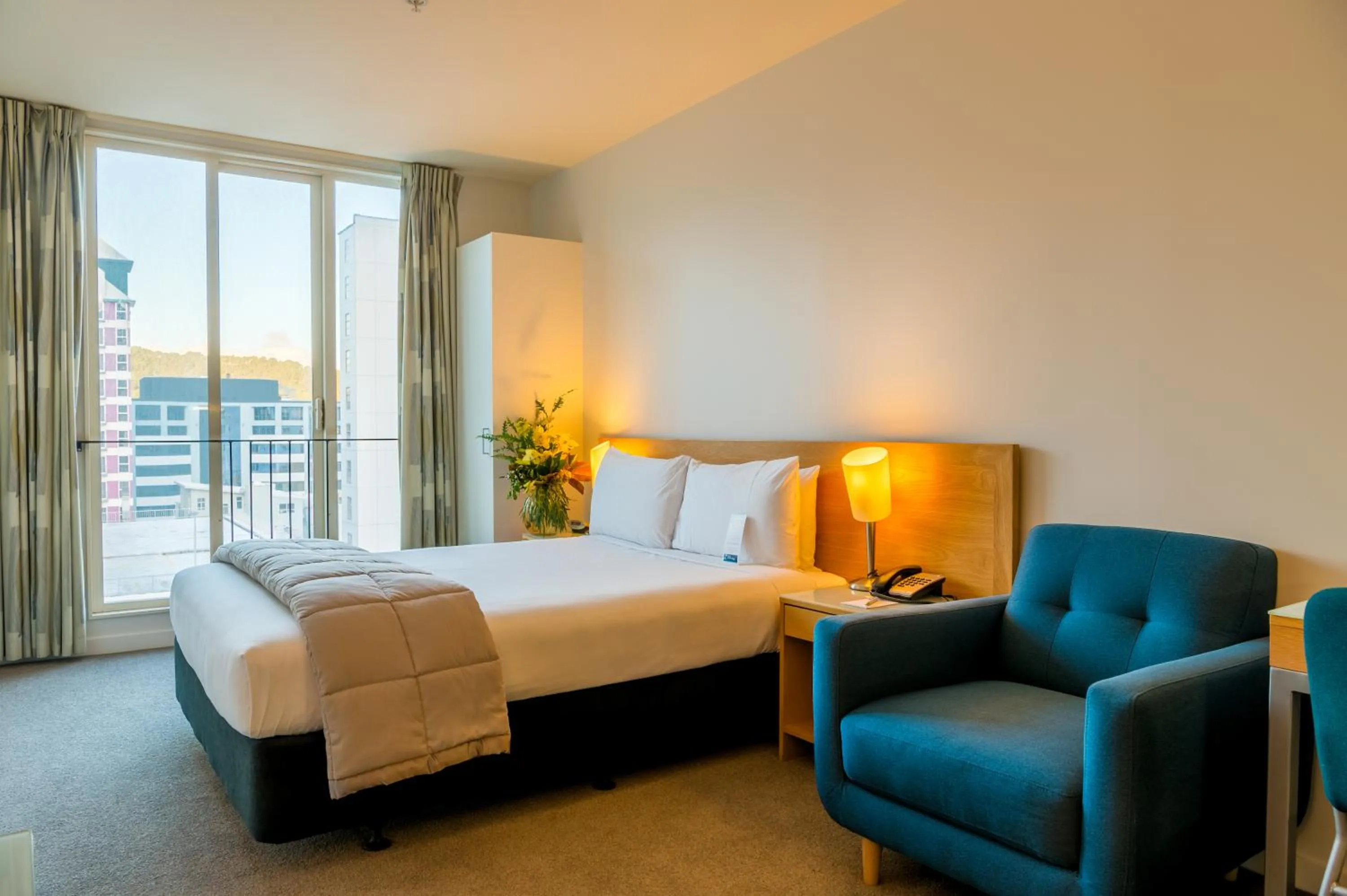 View (from property/room), Bed in Astelia Apartment Hotel