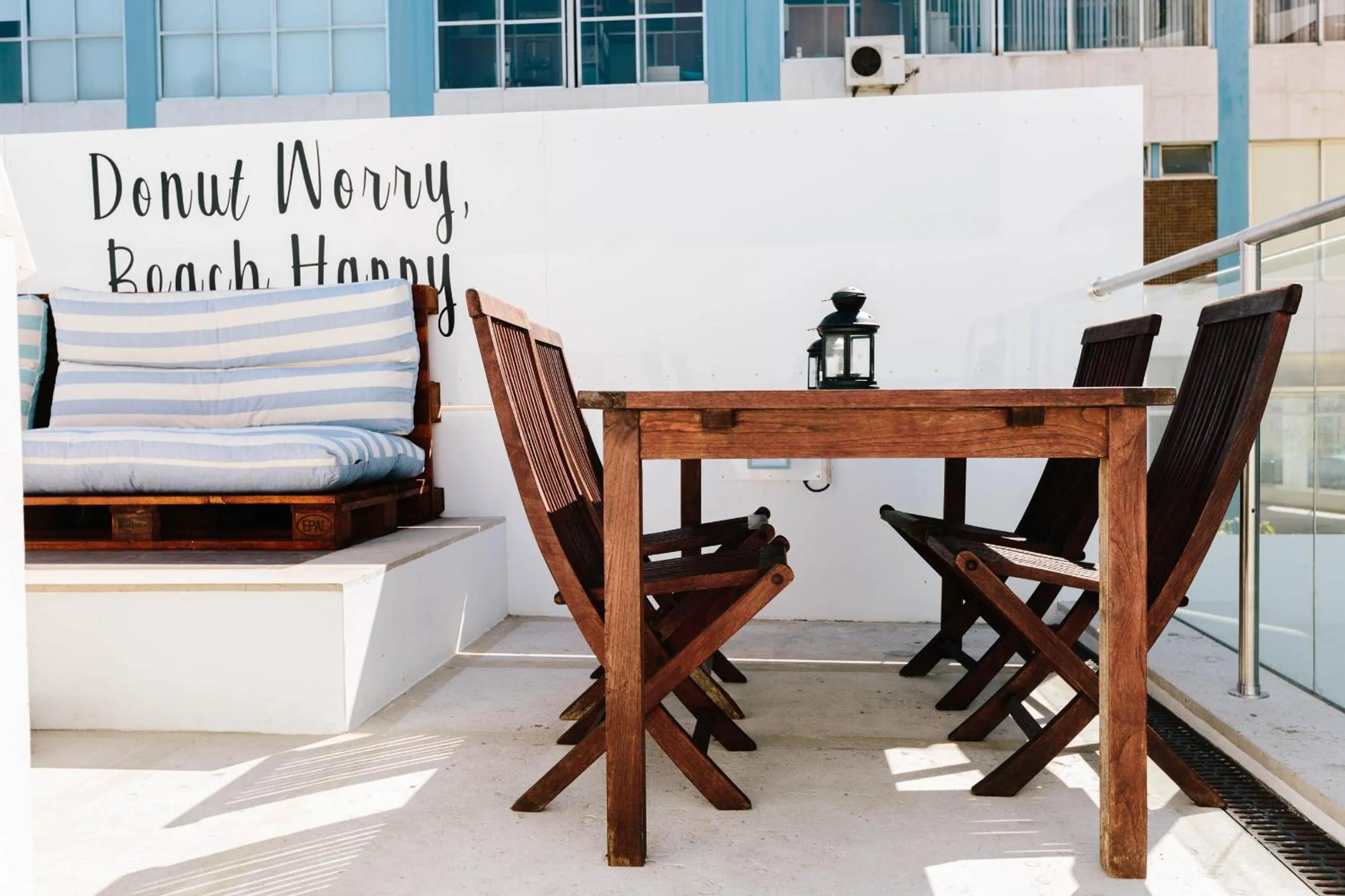 Balcony/Terrace in Lisbon South Hostel