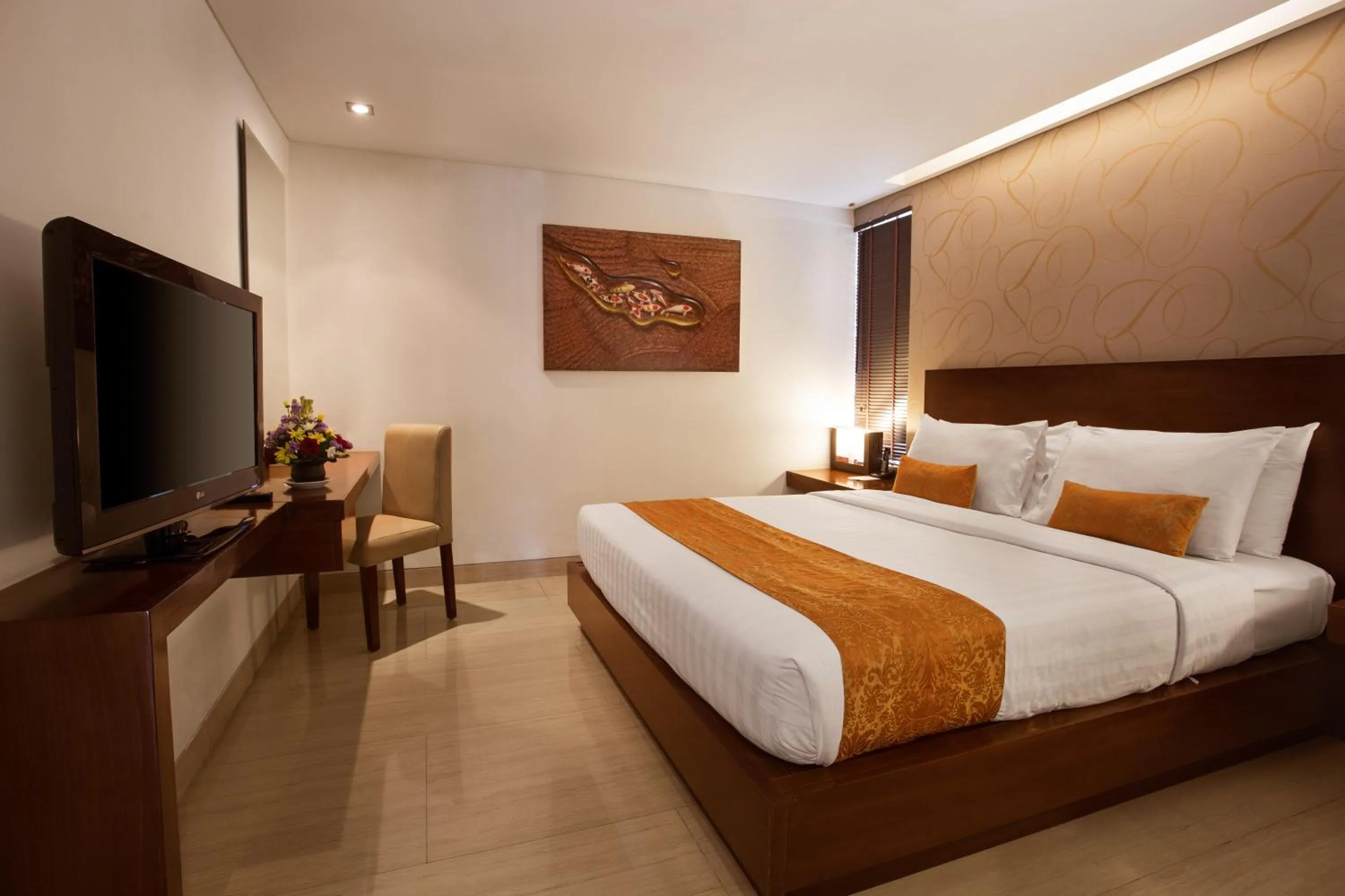 Bedroom, Bed in d'primahotel Seminyak