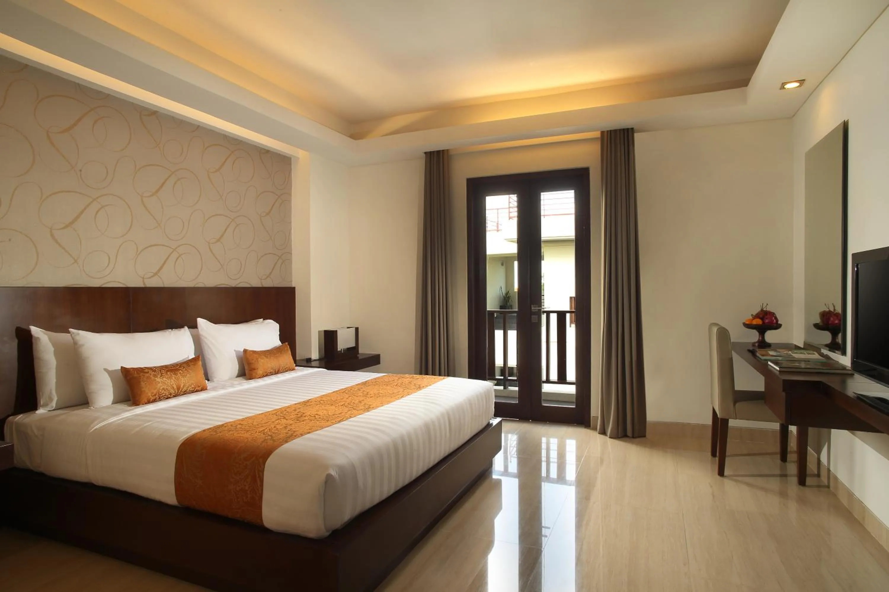 Photo of the whole room, Bed in d'primahotel Seminyak