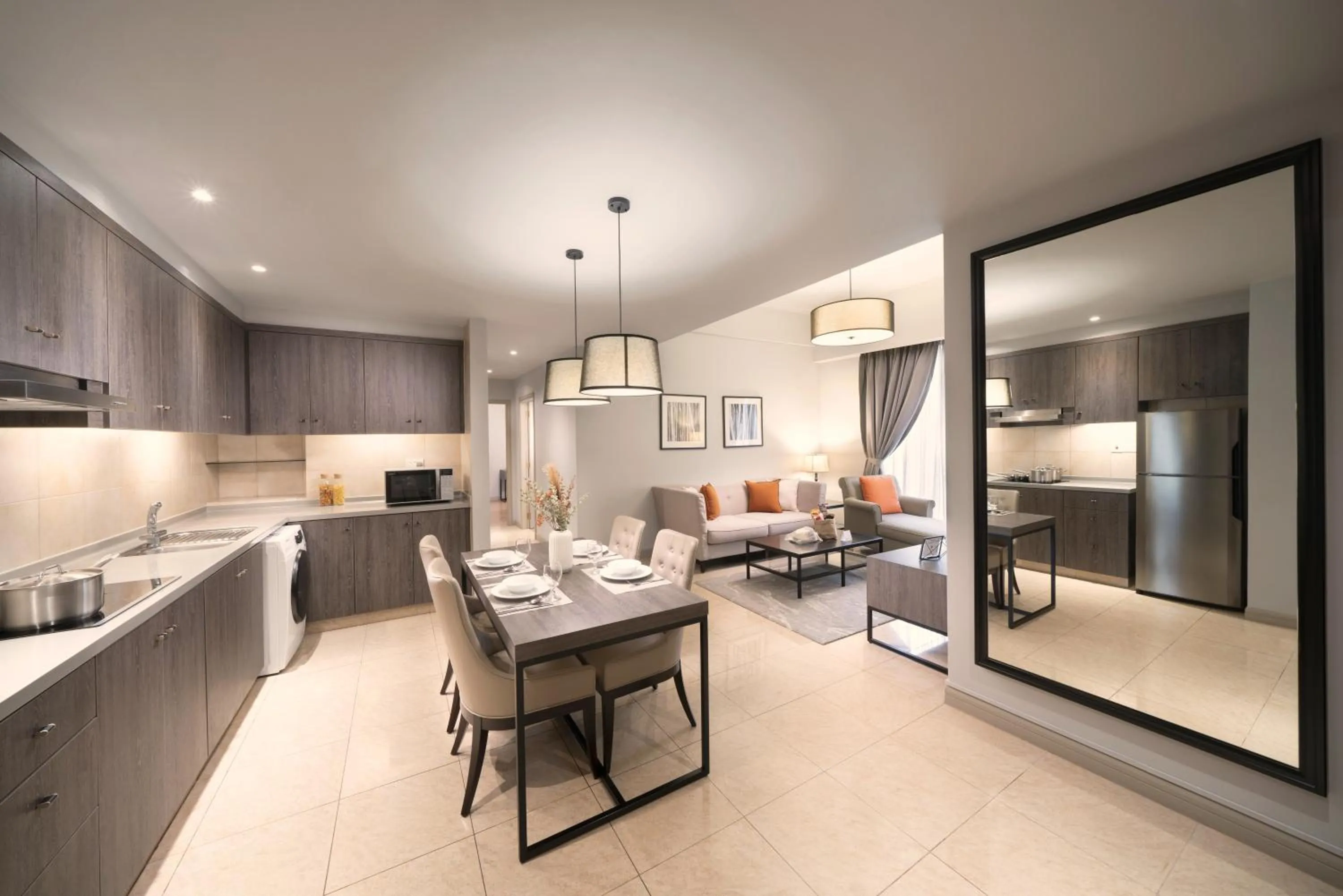 Living room in Adina Serviced Apartments Singapore Orchard