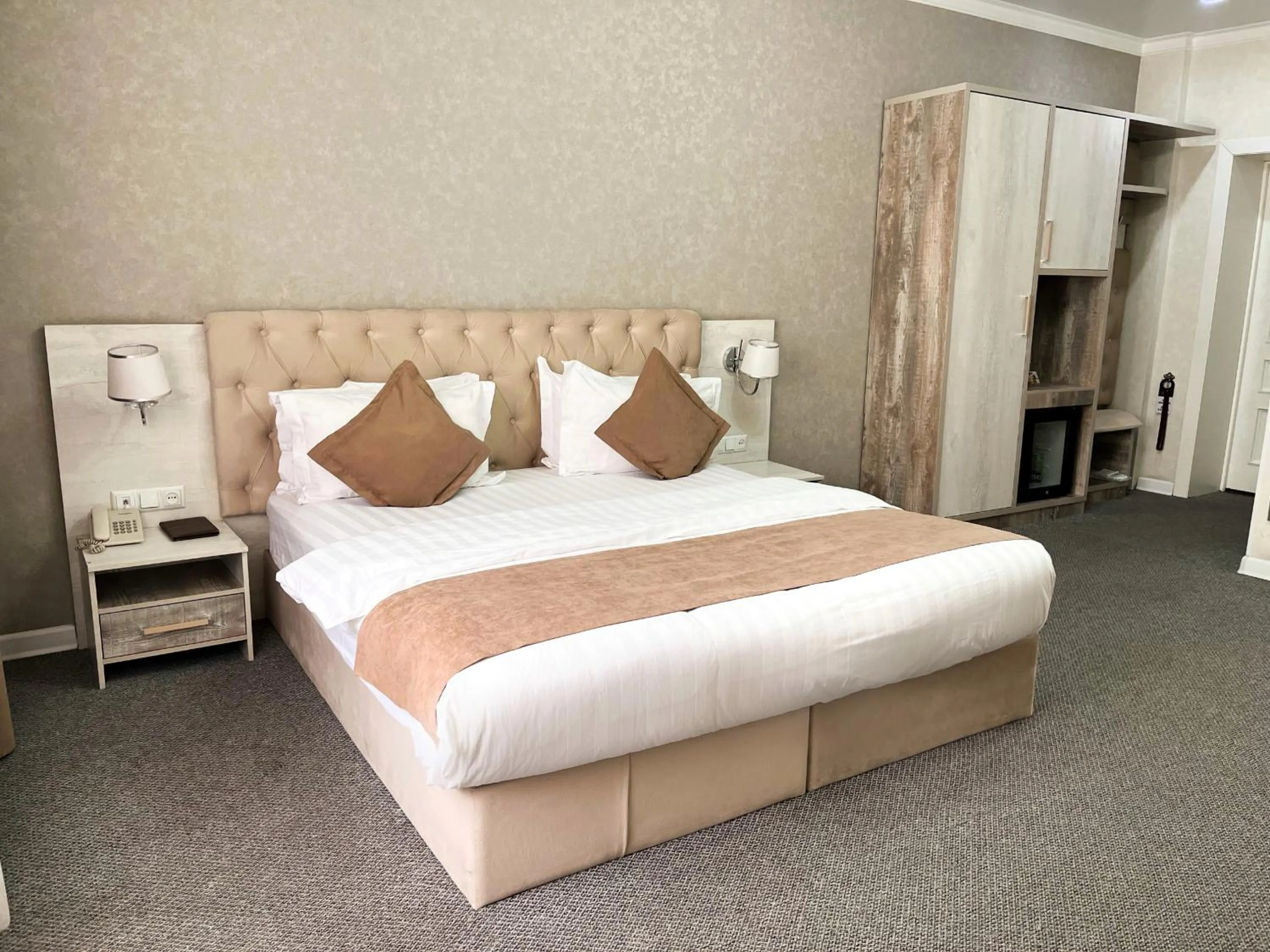 Bed in Hotel FN Shymkent