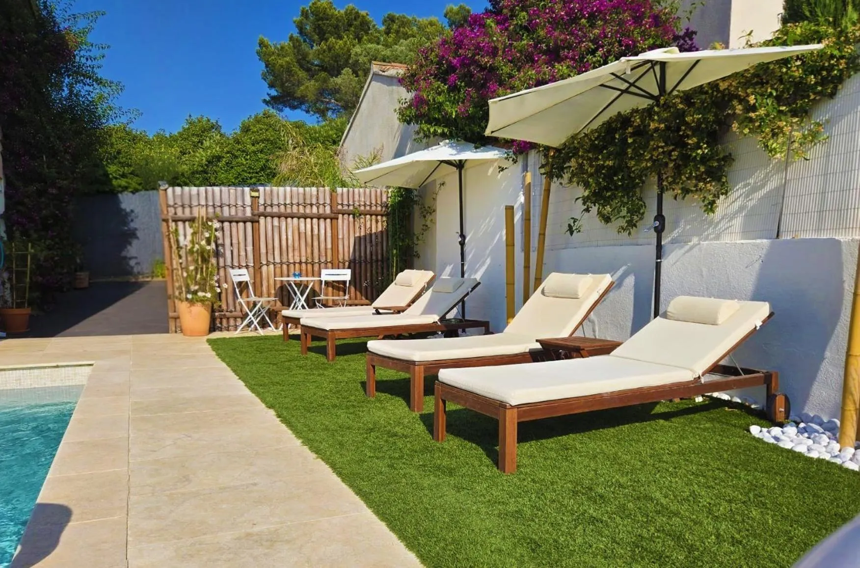 Natural landscape in Le Nid Bleu