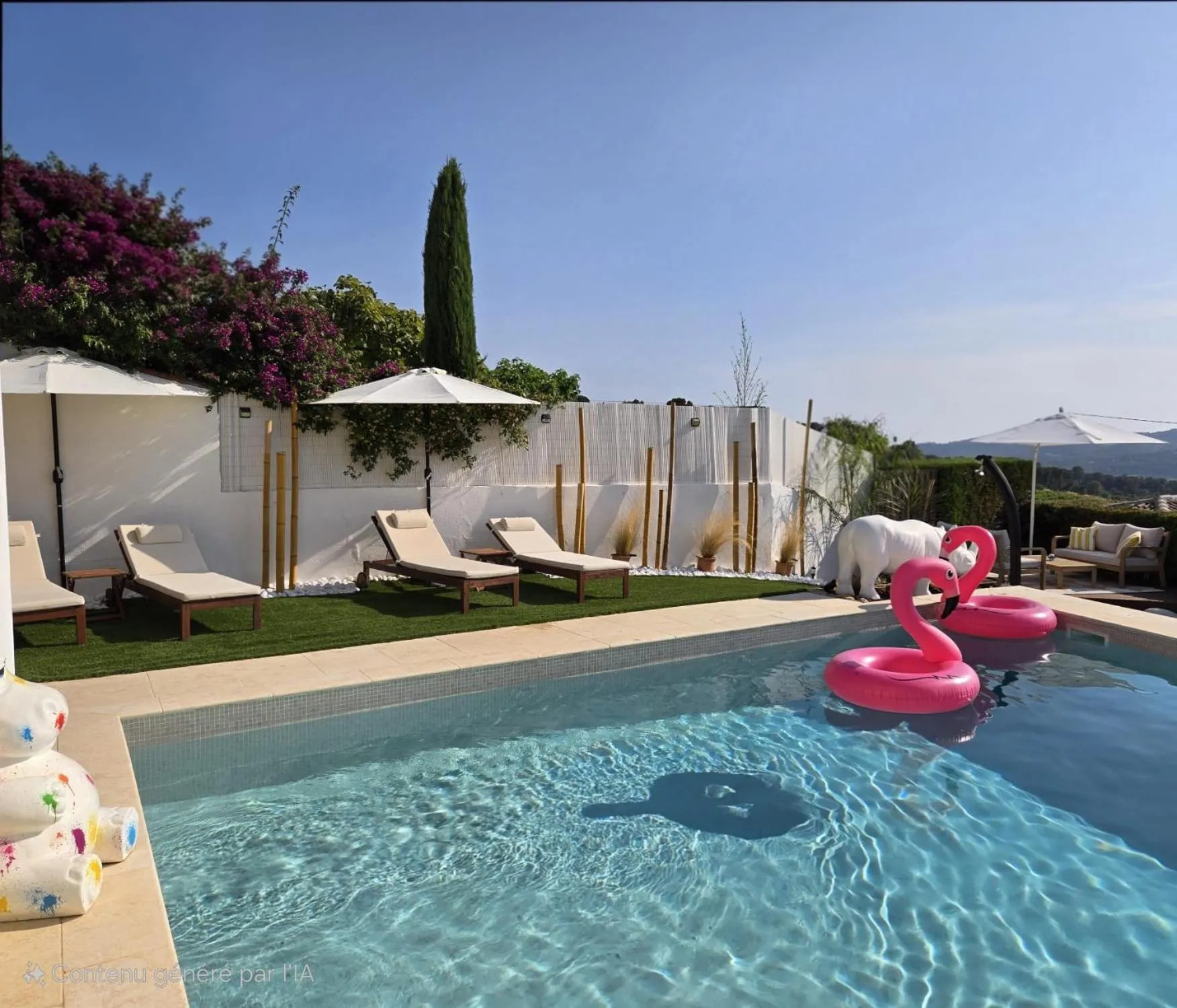 Natural landscape in Le Nid Bleu