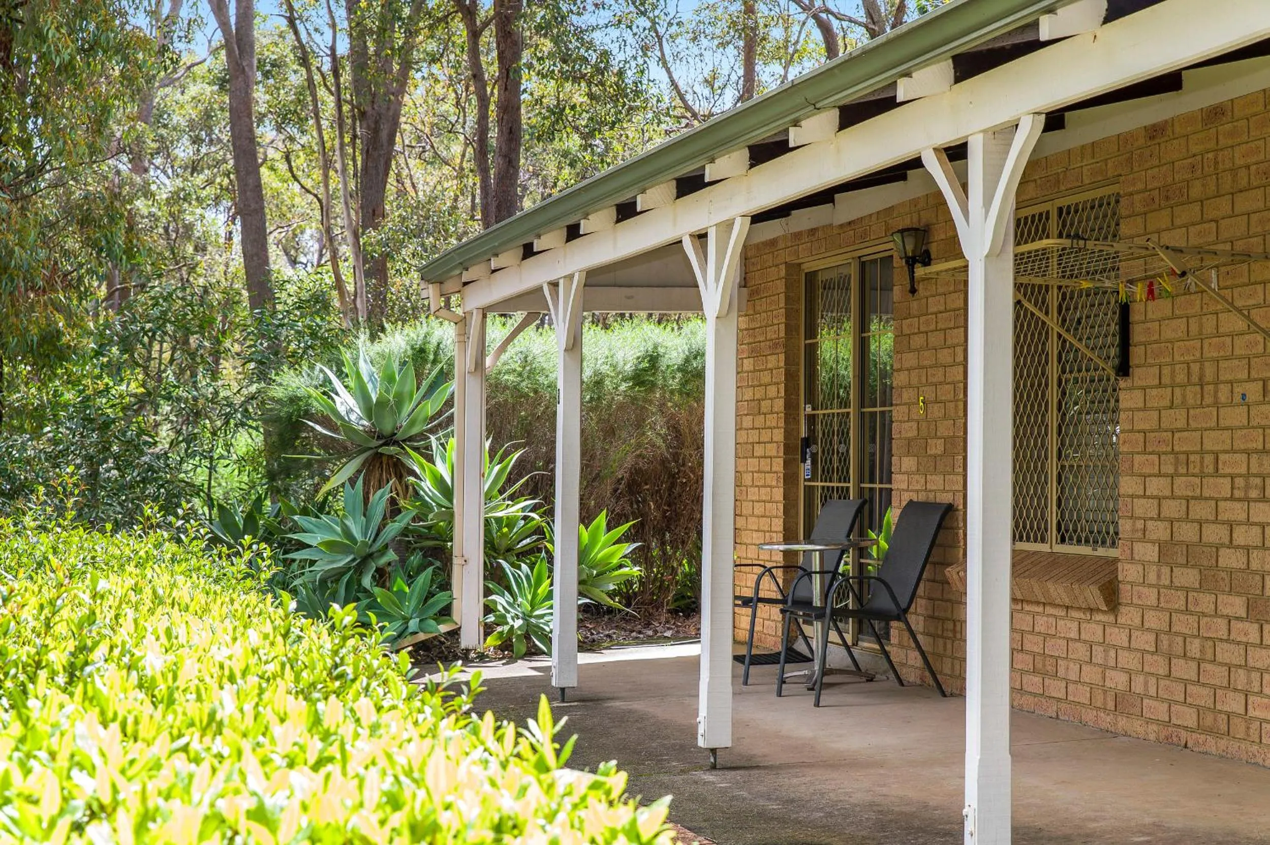 Patio in Travellers Rest Motel