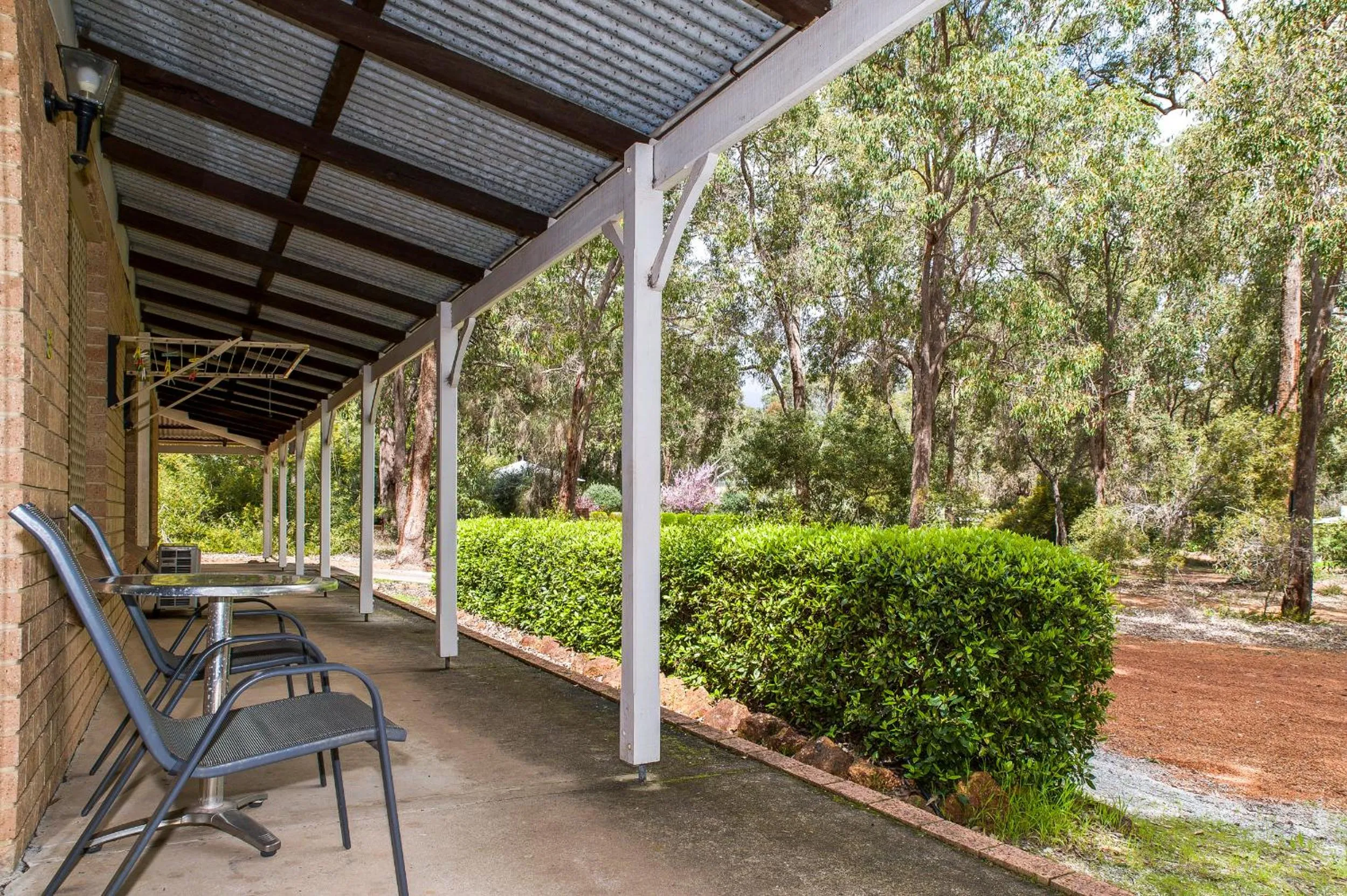 Patio in Travellers Rest Motel