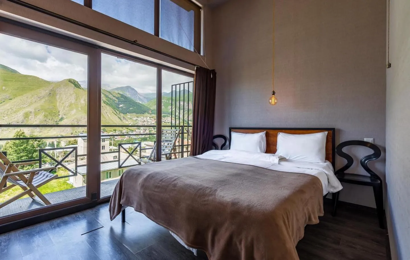 Bed in Chemodann Kazbegi