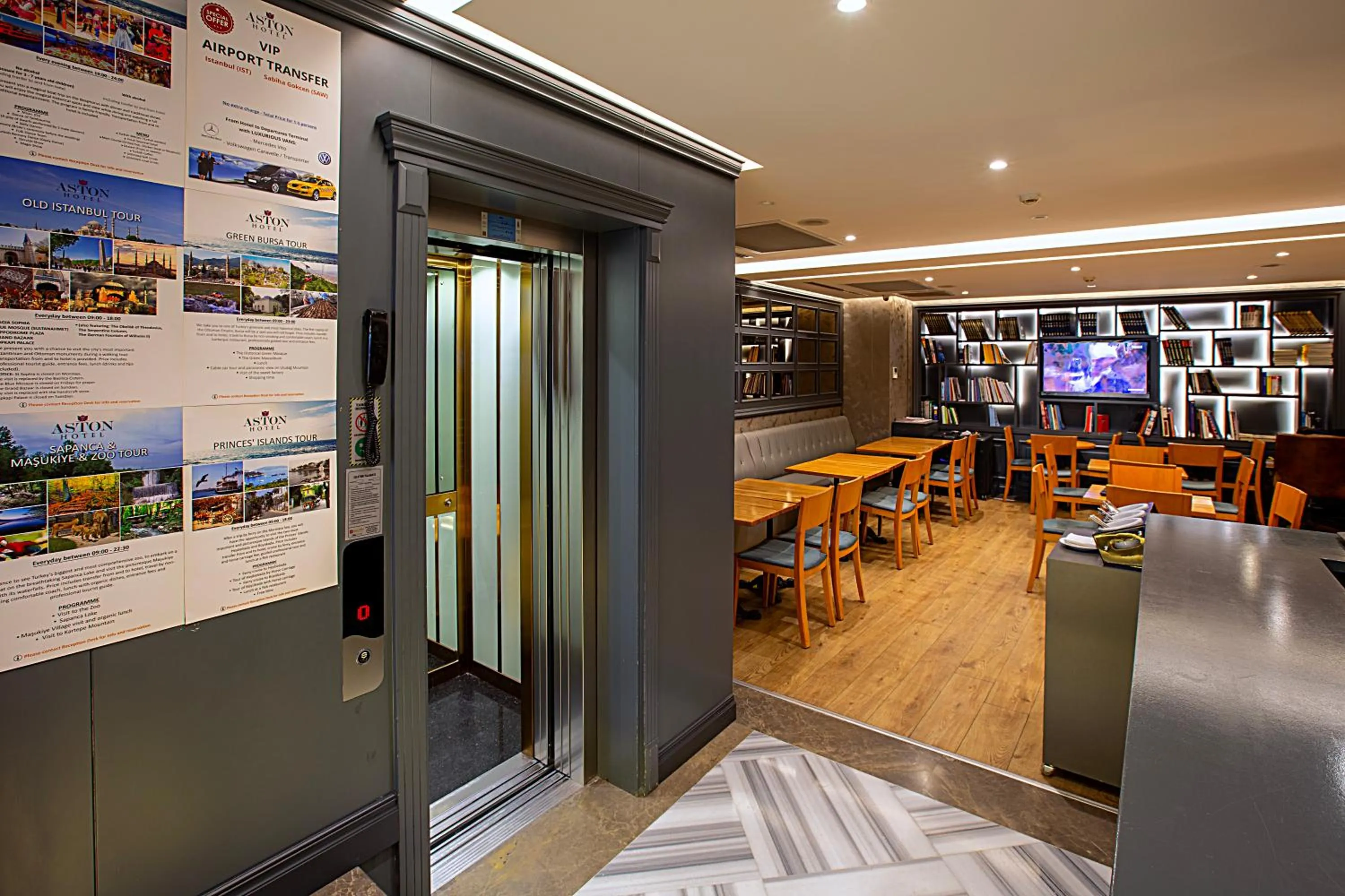elevator in Aston Hotel Taksim