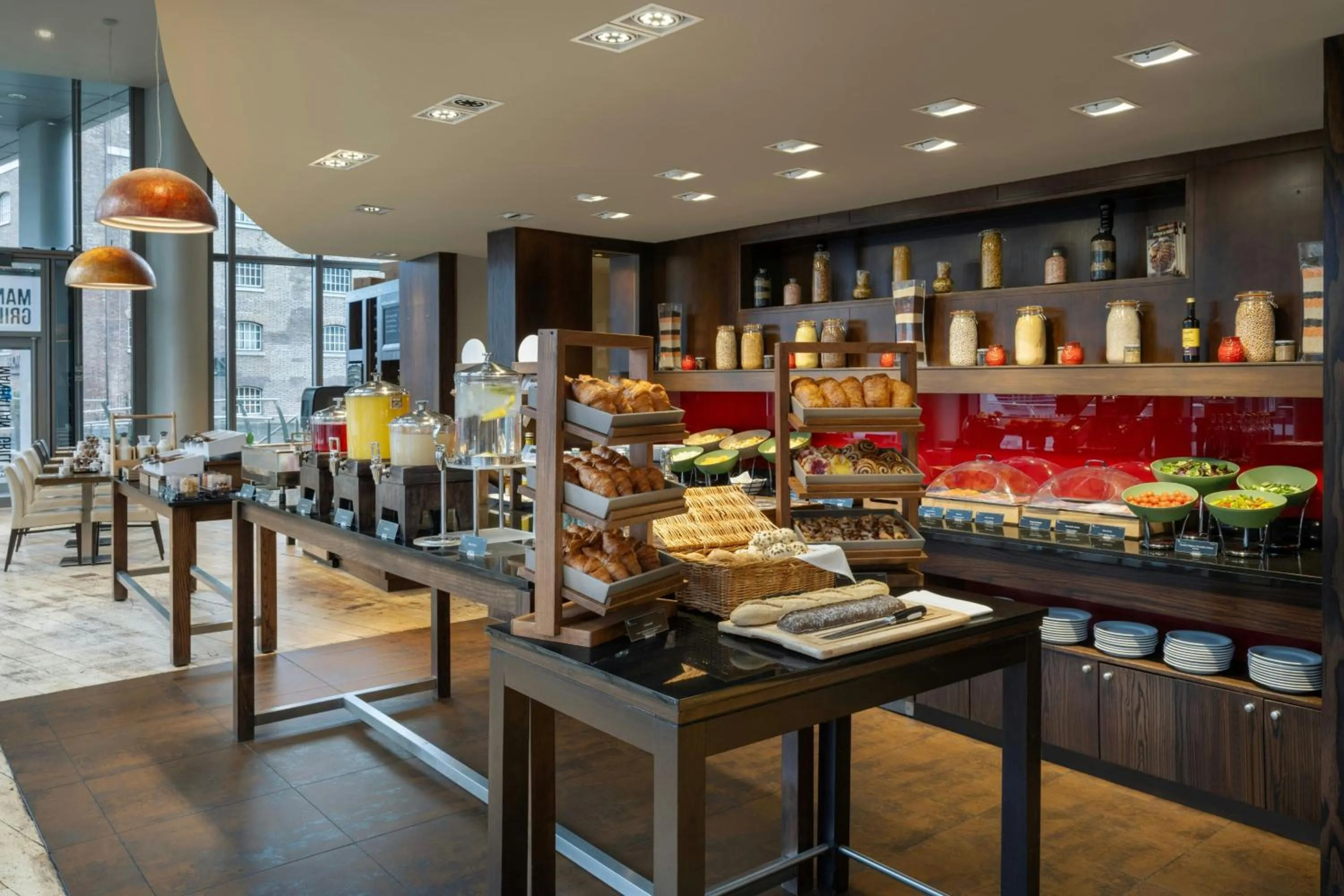 Breakfast in London Marriott Hotel Canary Wharf