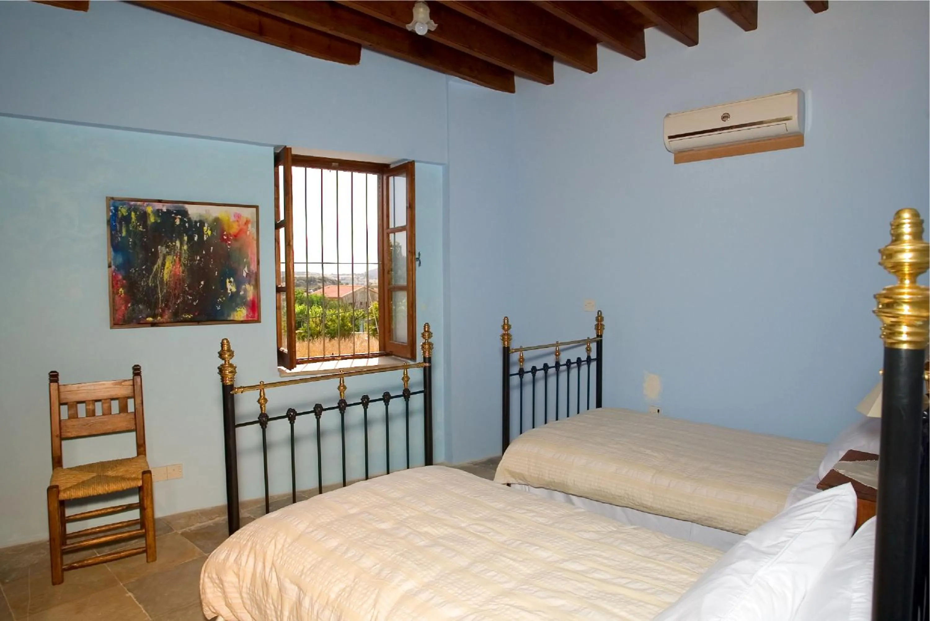 Bed in Porfyrios Country House