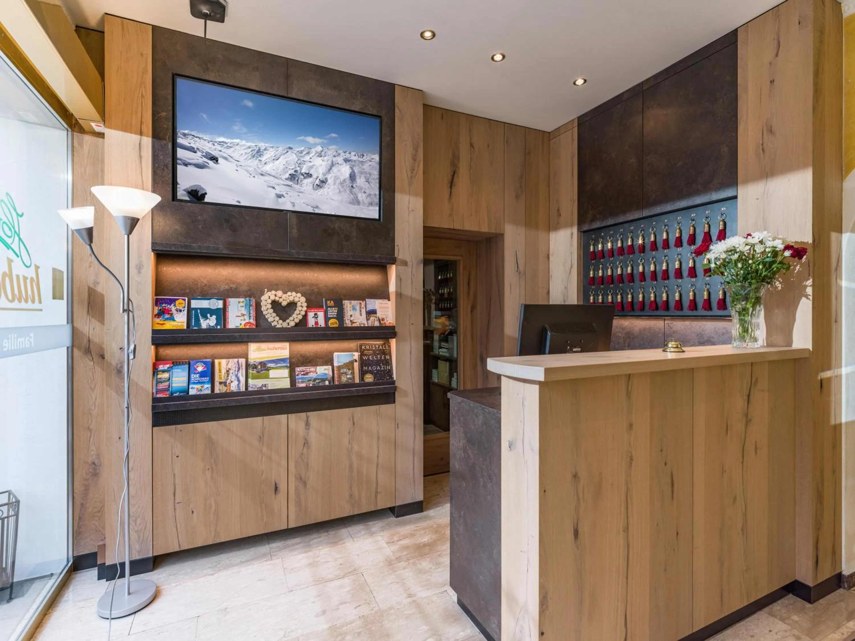 Lobby or reception in Hotel Hubertus