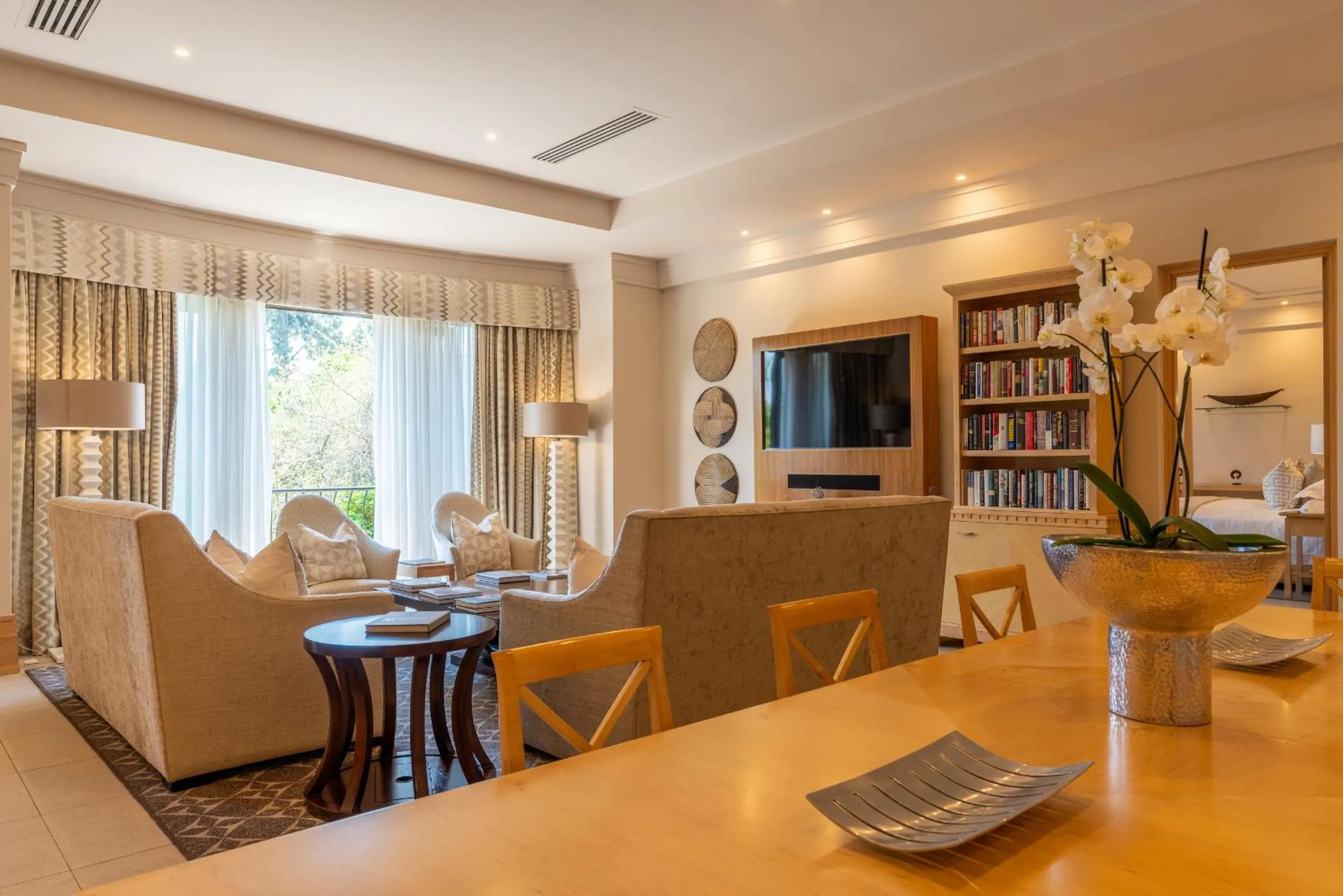 Living room in Saxon Hotel, Villas & Spa