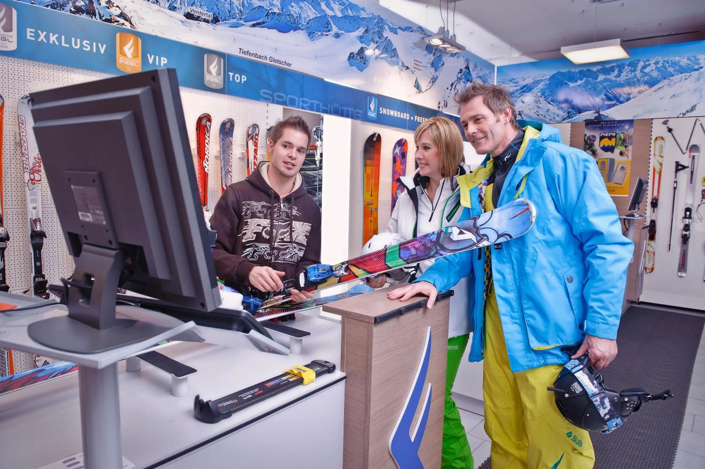 Skiing in Appartement Sporthütte Fiegl