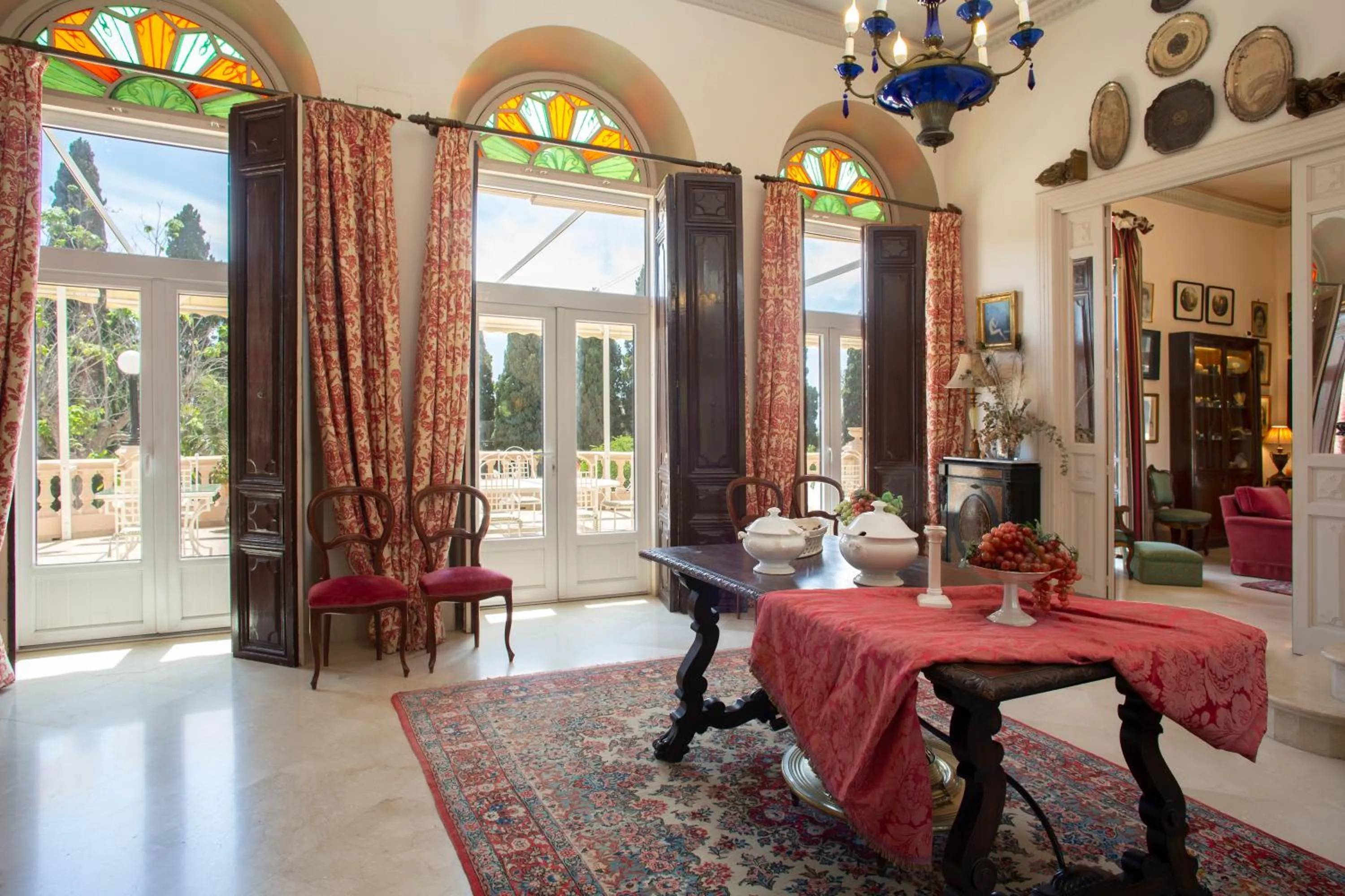 Seating area in Casa de los Bates