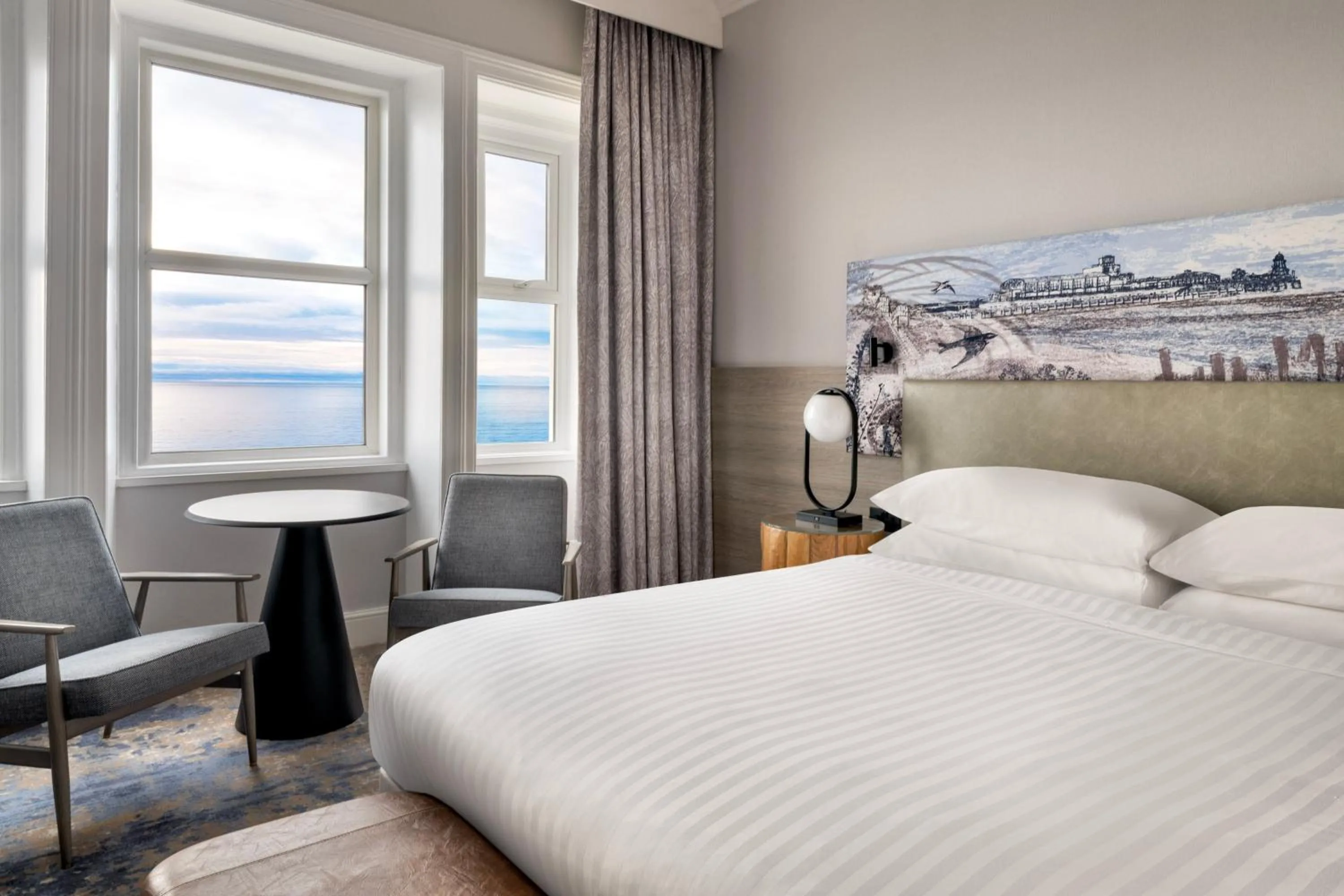 Photo of the whole room, Bed in Bournemouth Highcliff Marriott Hotel