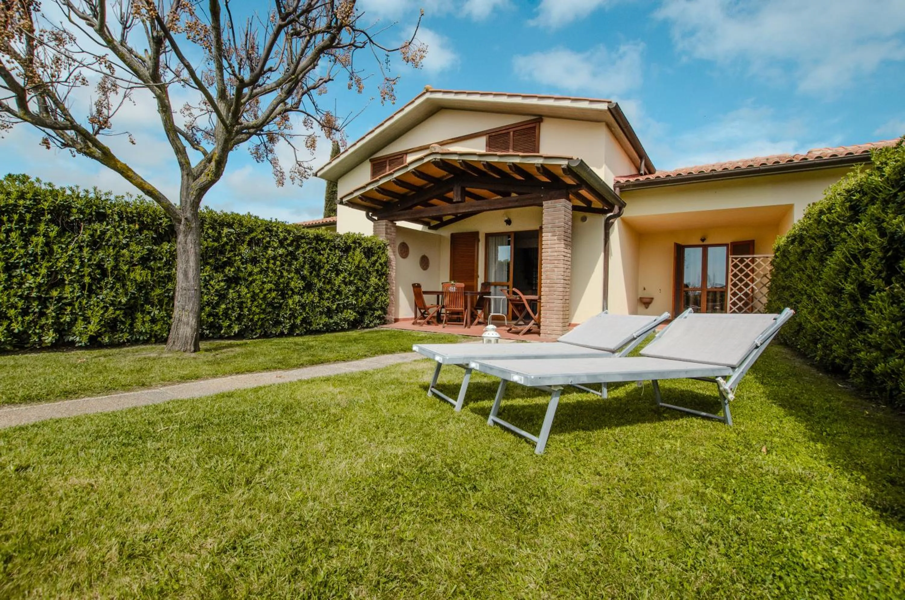 Patio in Residence Cernaia - Private Cottage