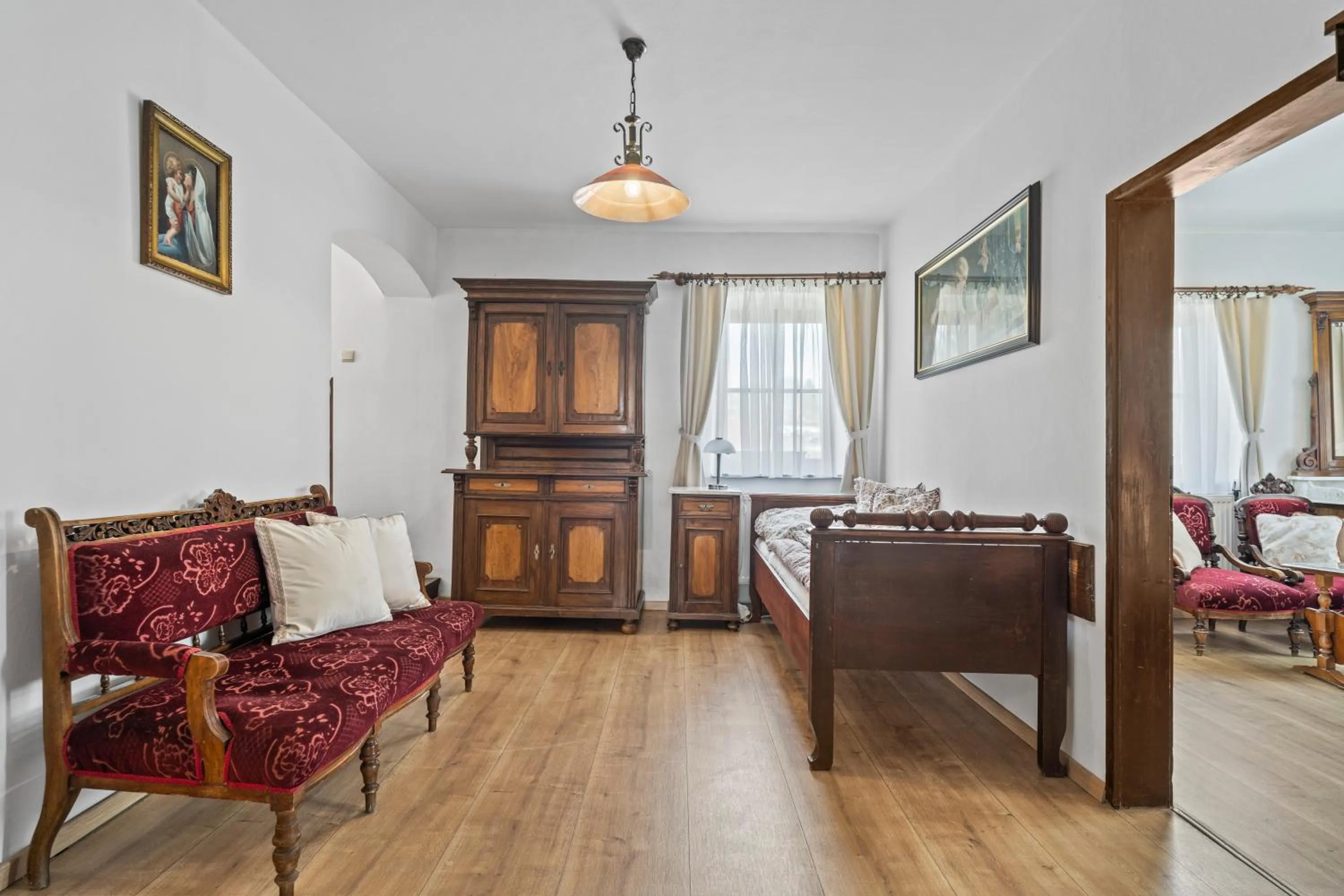 Seating area in Pension Regina