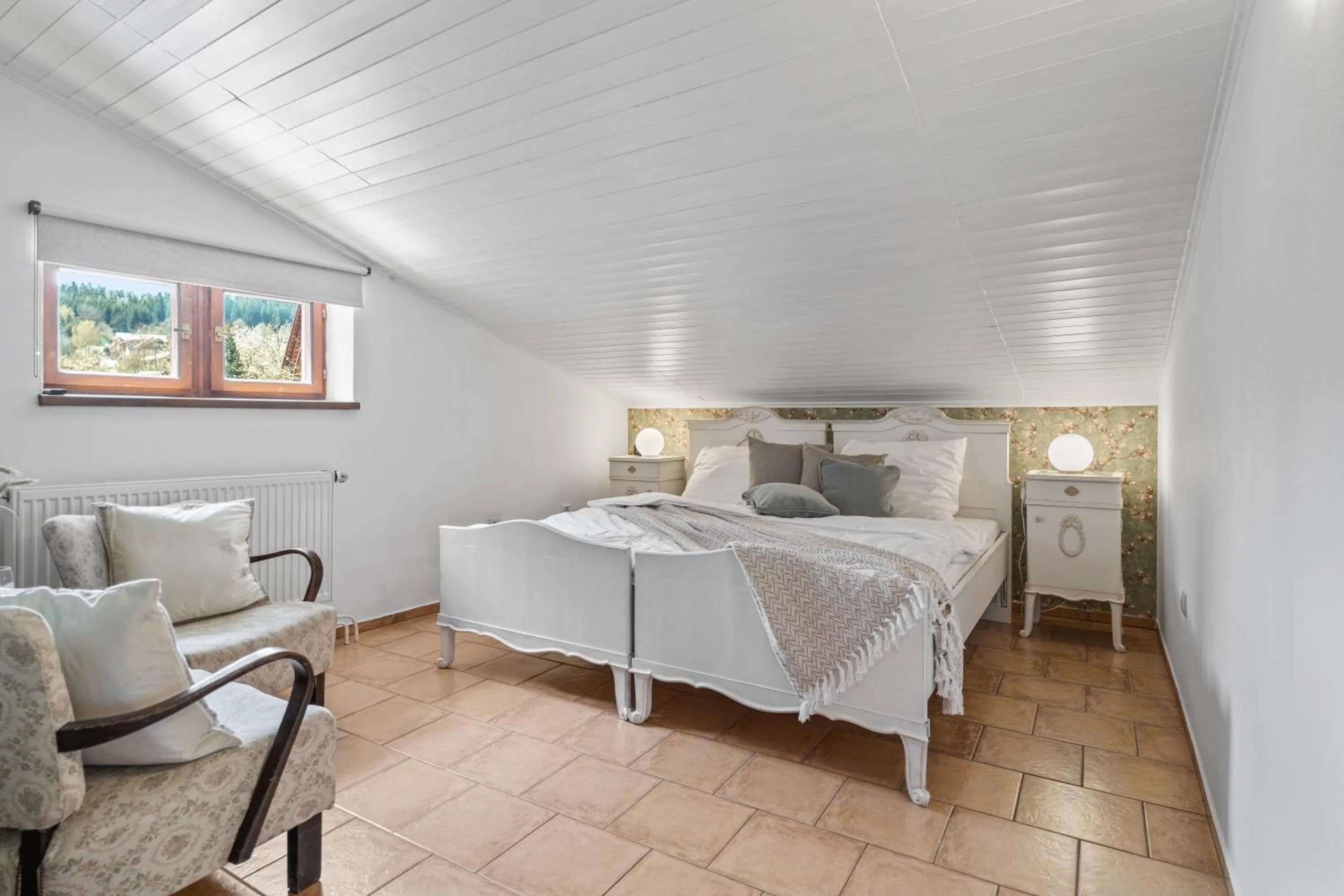 Bedroom, Bed in Pension Regina