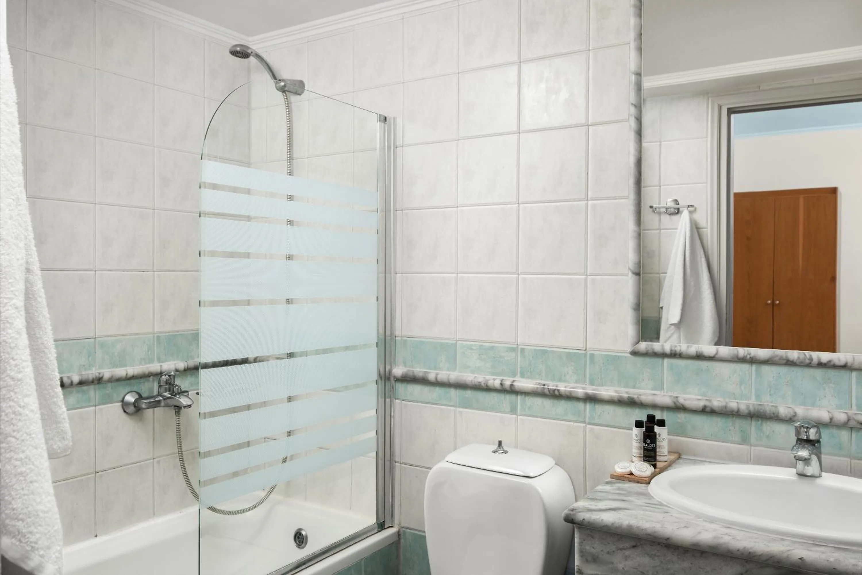 Shower in Maleme Mare