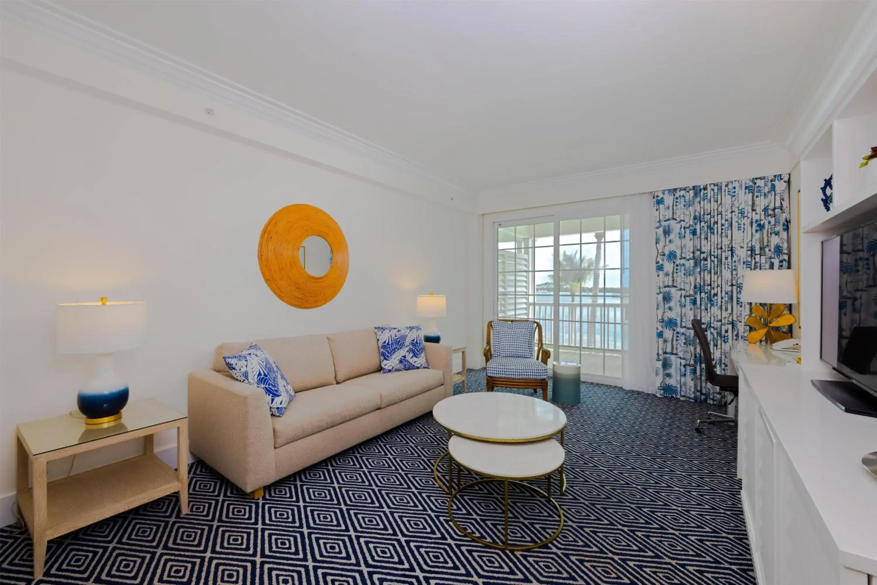 Oceanfront Balcony One Bedroom Suite, One King Primary/One Queen Pullout Sofa in Isla Bella Beach Resort & Spa - Florida Keys Oceanfront Balcony One Bedroom Suite, One King Primary/One Queen Pullout Sofa in Isla Bella Beach Resort & Spa - Florida Keys