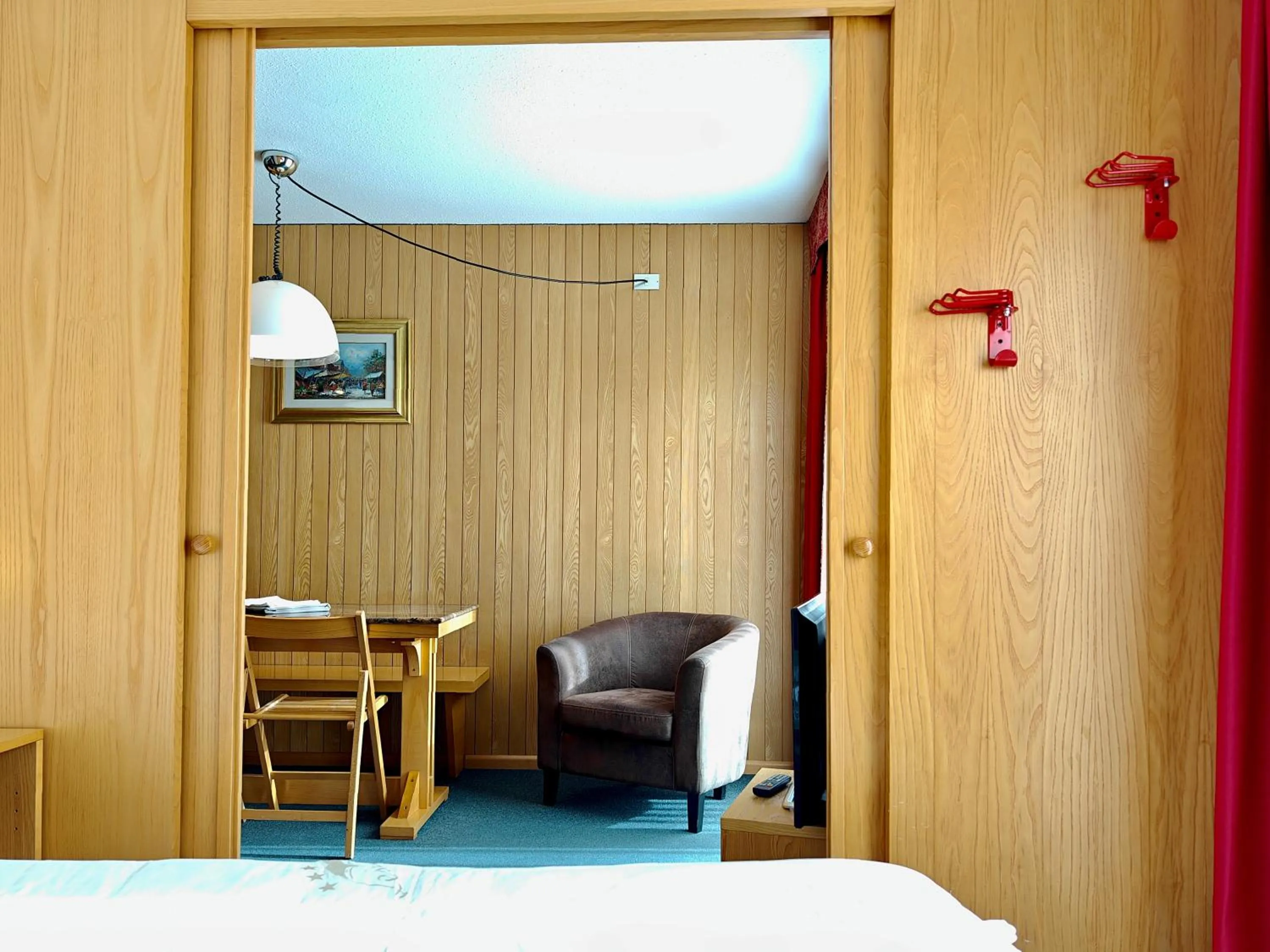 Dining area, Bed in Residence Les Coupoles