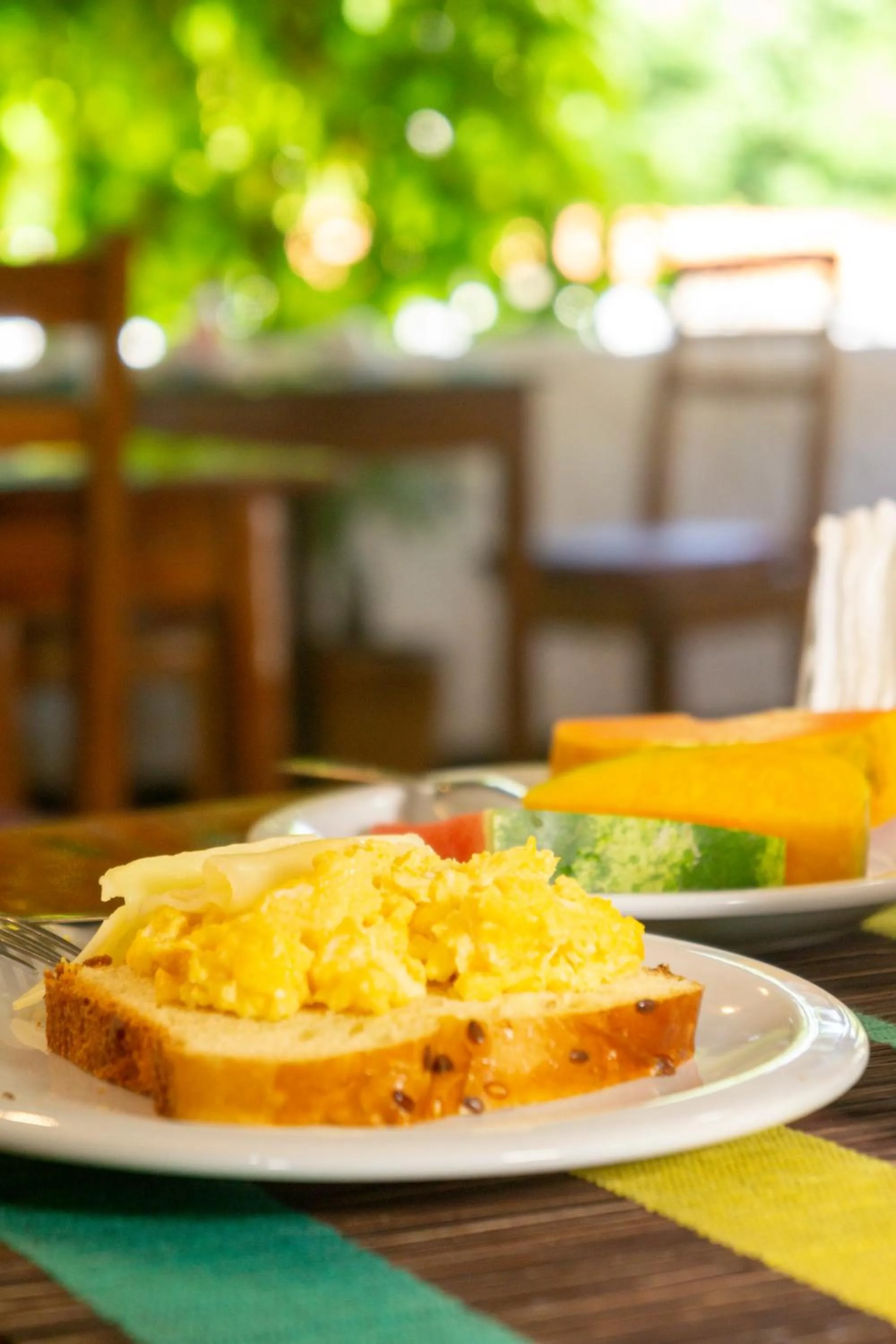 Buffet breakfast in Pousada Borboleta