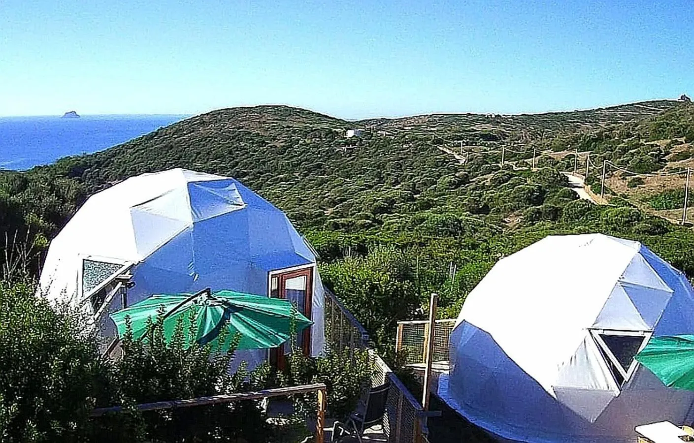Sea view in B&B Glamping Semaforo Capo Sperone