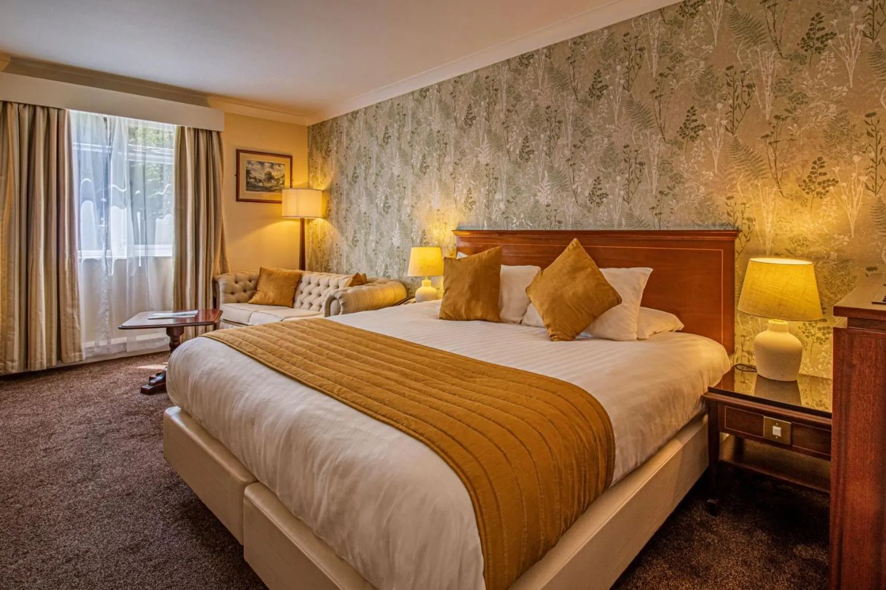 View (from property/room), Bed in Hollins Hall Hotel, Golf & Country Club