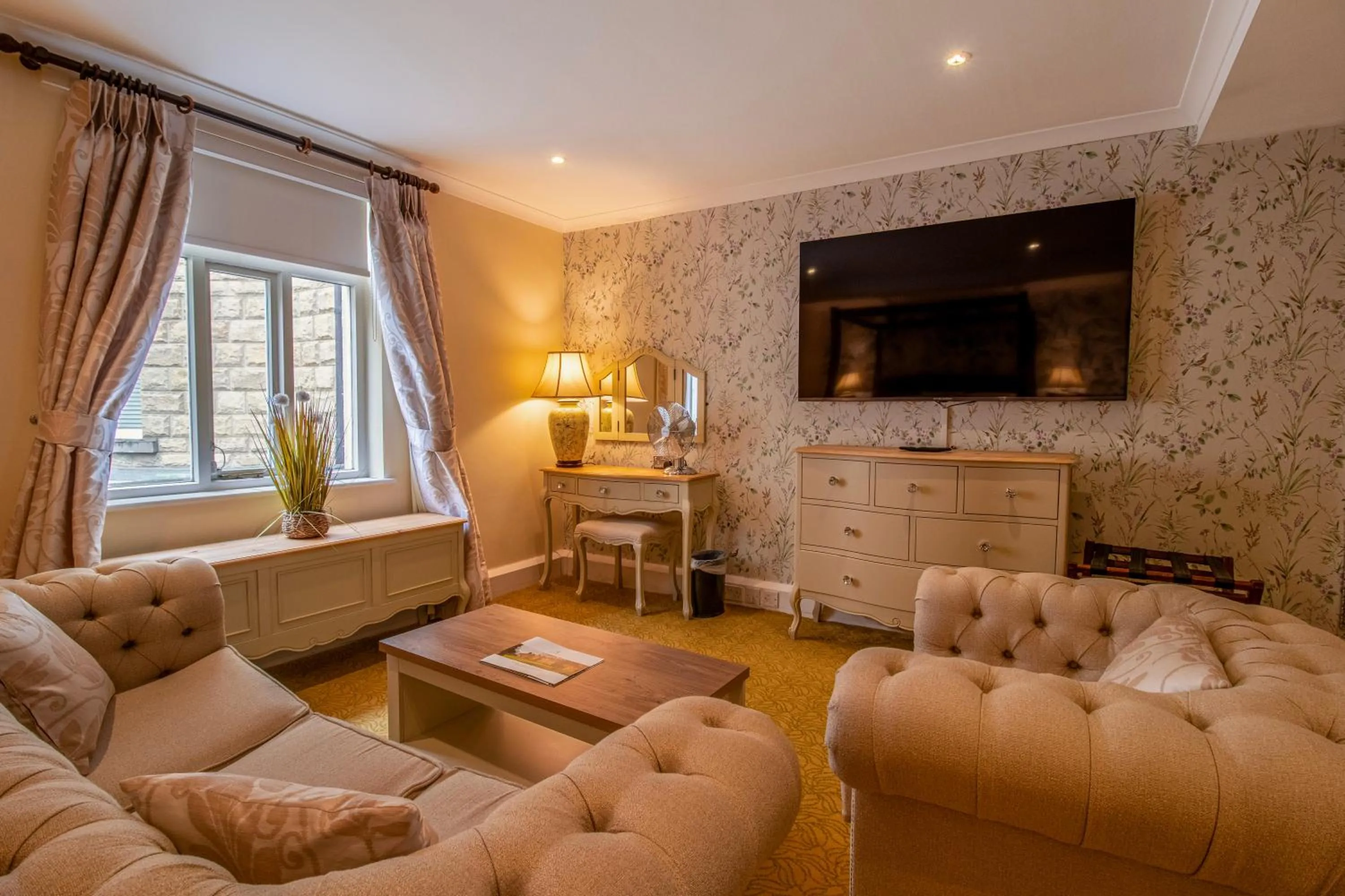 Seating area in Hollins Hall Hotel, Golf & Country Club